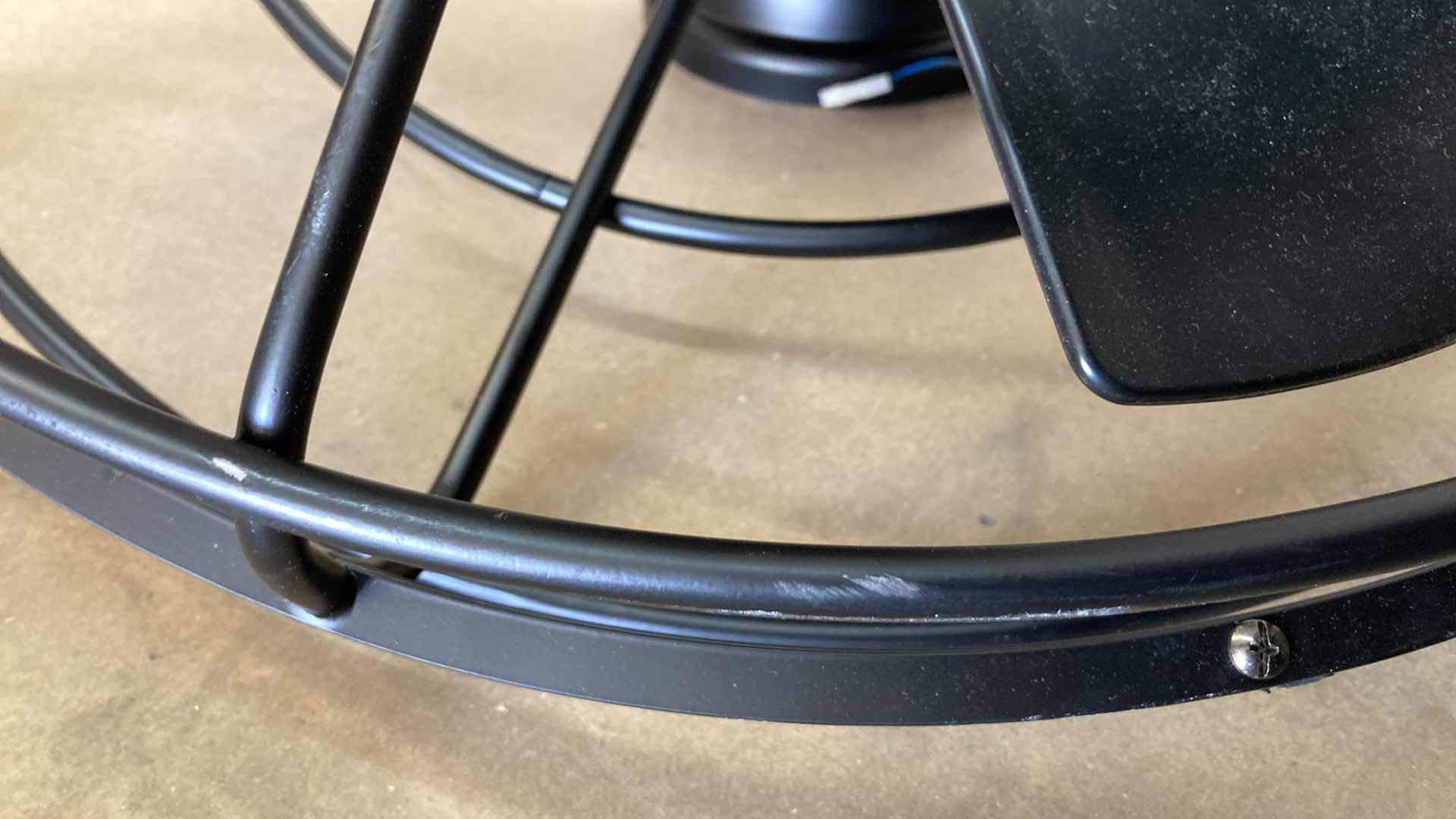 Photo 1 of HERITAGE POINT 25” INDOOR/OUTDOOR MATTE BLACK FANDELIER CEILING FAN W WHITE LED LIGHT MODEL AM909A-MBK