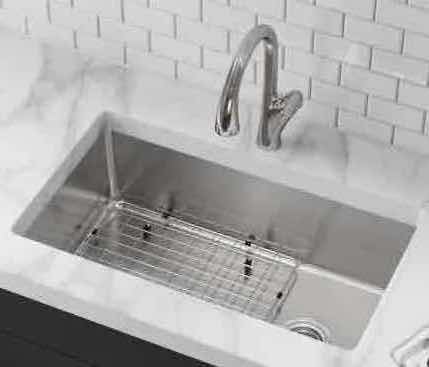 Photo 1 of NEW ELKAY AVENUE 33” STAINLESS STEEL 18 GAUGE DUAL MOUNT SINGLE BOWL KITCHEN SINK MODEL HDDSB33229TR3