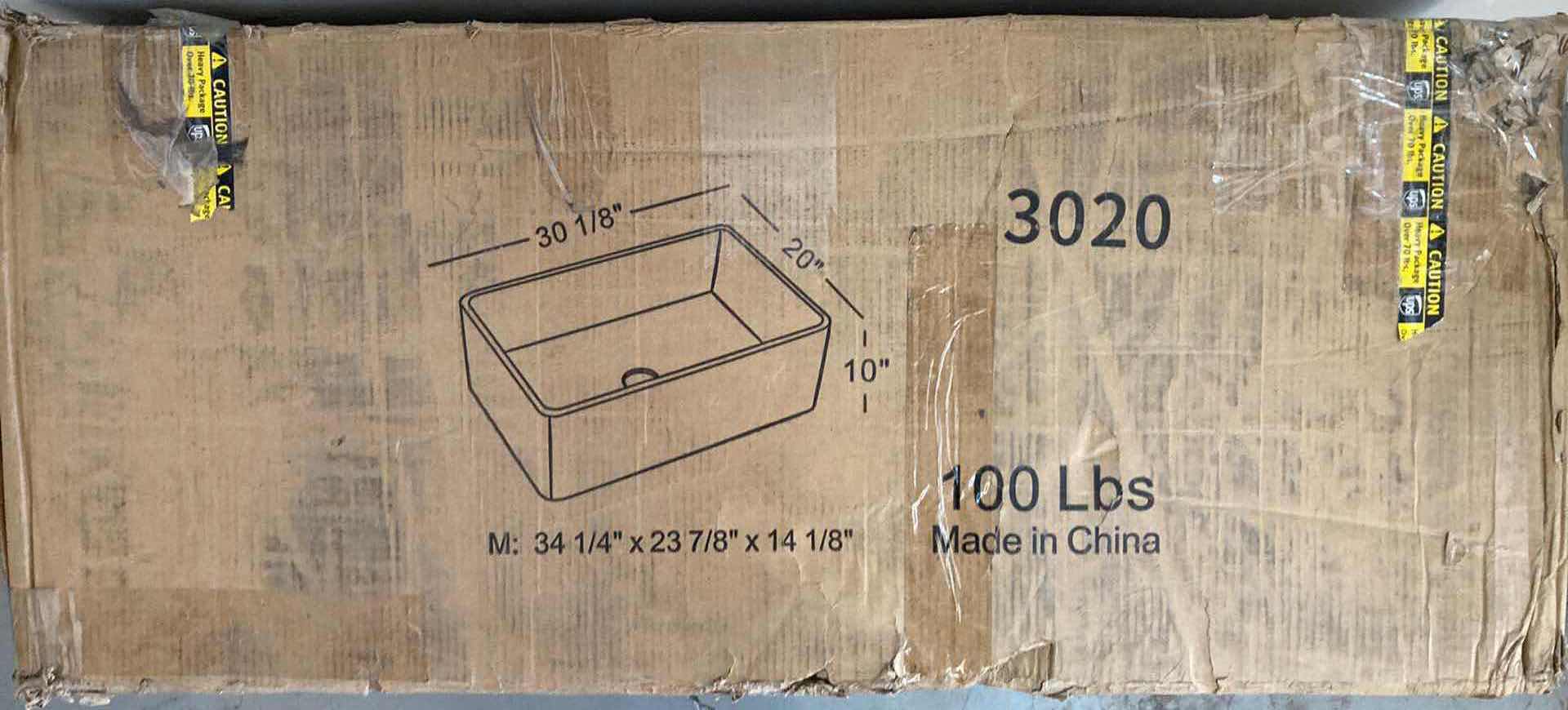 Photo 1 of NEW WHITE 30" CERAMIC SINGLE BOWL SINK