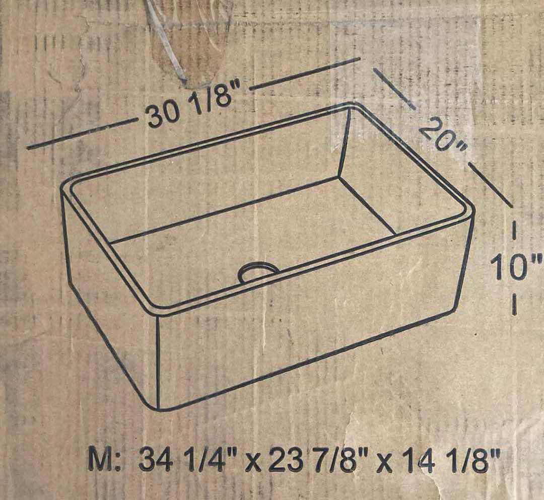 Photo 1 of NEW WHITE 30" CERAMIC SINGLE BOWL SINK