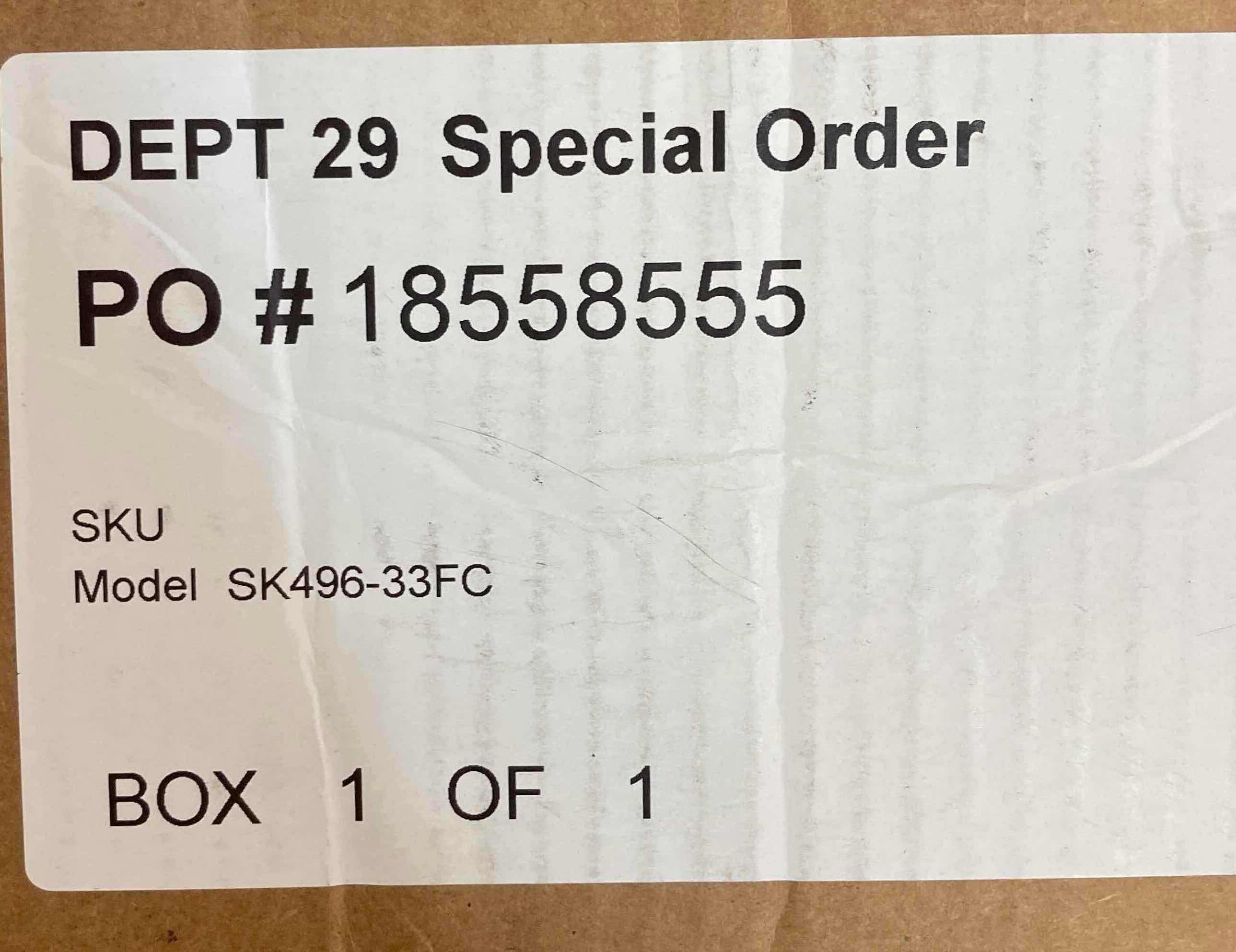 Photo 4 of NEW SINKOLOGY AUSTEN FIRECLAY FARMHOUSE 33" WHITE CERAMIC DOUBLE BOWL KITCHEN SINK MODEL SK496-33FC