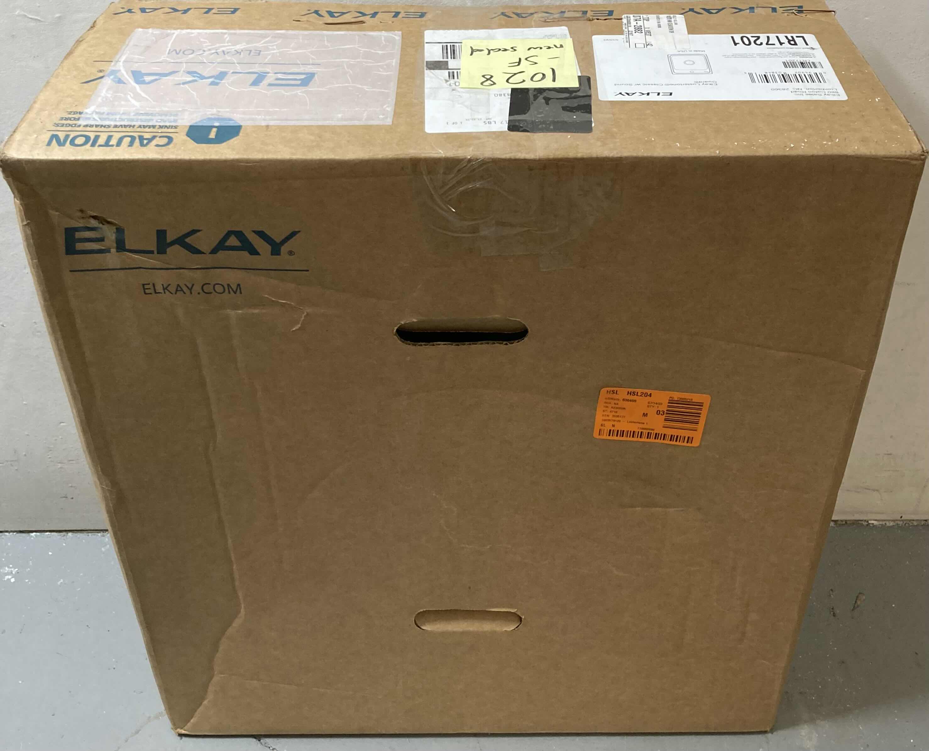 Photo 1 of NEW ELKAY LUSTERTONE CLASSIC SOUND GUARD 17" STAINLESS STEEL 1 FAUCET HOLE SINGLE BOWL SINK MODEL LR17201