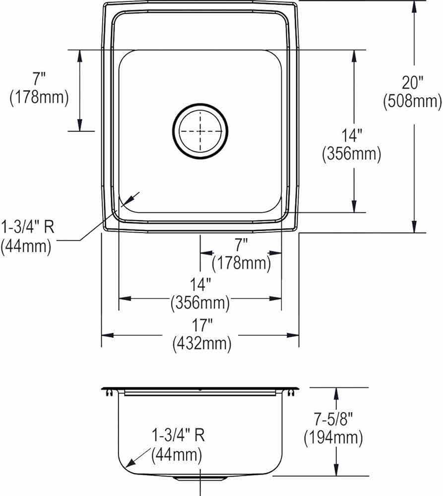Photo 1 of NEW ELKAY LUSTERTONE CLASSIC SOUND GUARD 17" STAINLESS STEEL 1 FAUCET HOLE SINGLE BOWL SINK MODEL LR17201