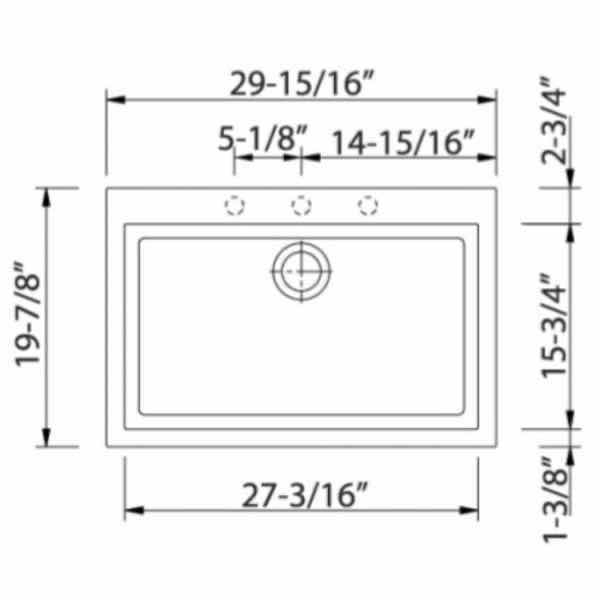 Photo 1 of NEW PLADOS LATOSCANA ONE SERIES 30" GRANITE FINISH TITANIUM ULTRA METAL DROP IN SINGLE BOWL KITCHEN SINK MODEL ON7610-42