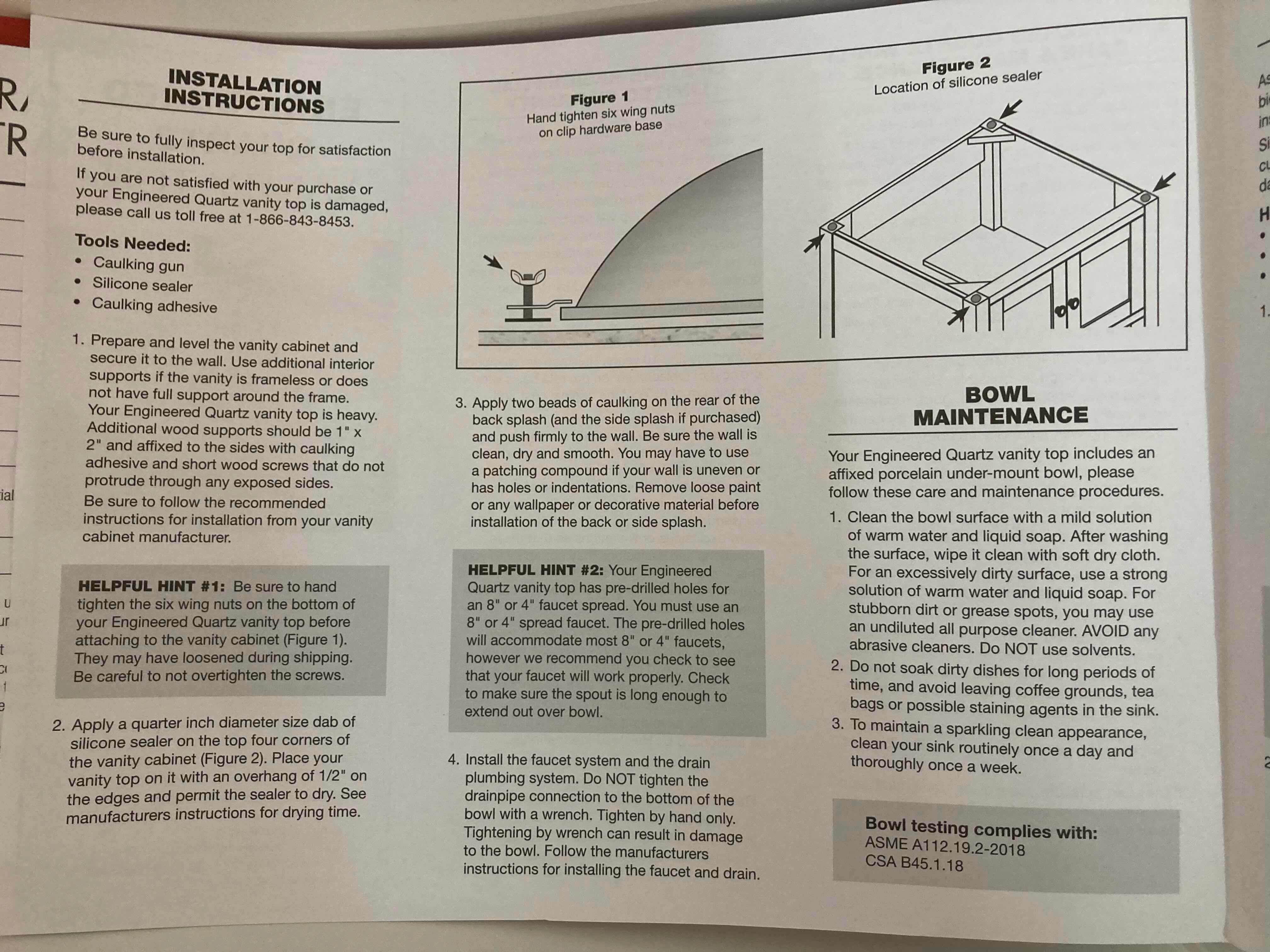 Photo 5 of HALSTEAD INTERNATIONAL 25" TEMPEST GREY ENGINEERED QUARTZ VANITY TOP 3 FAUCET HOLE SINGLE WHITE TROUGH BOWL SINK W BACKSPLASH