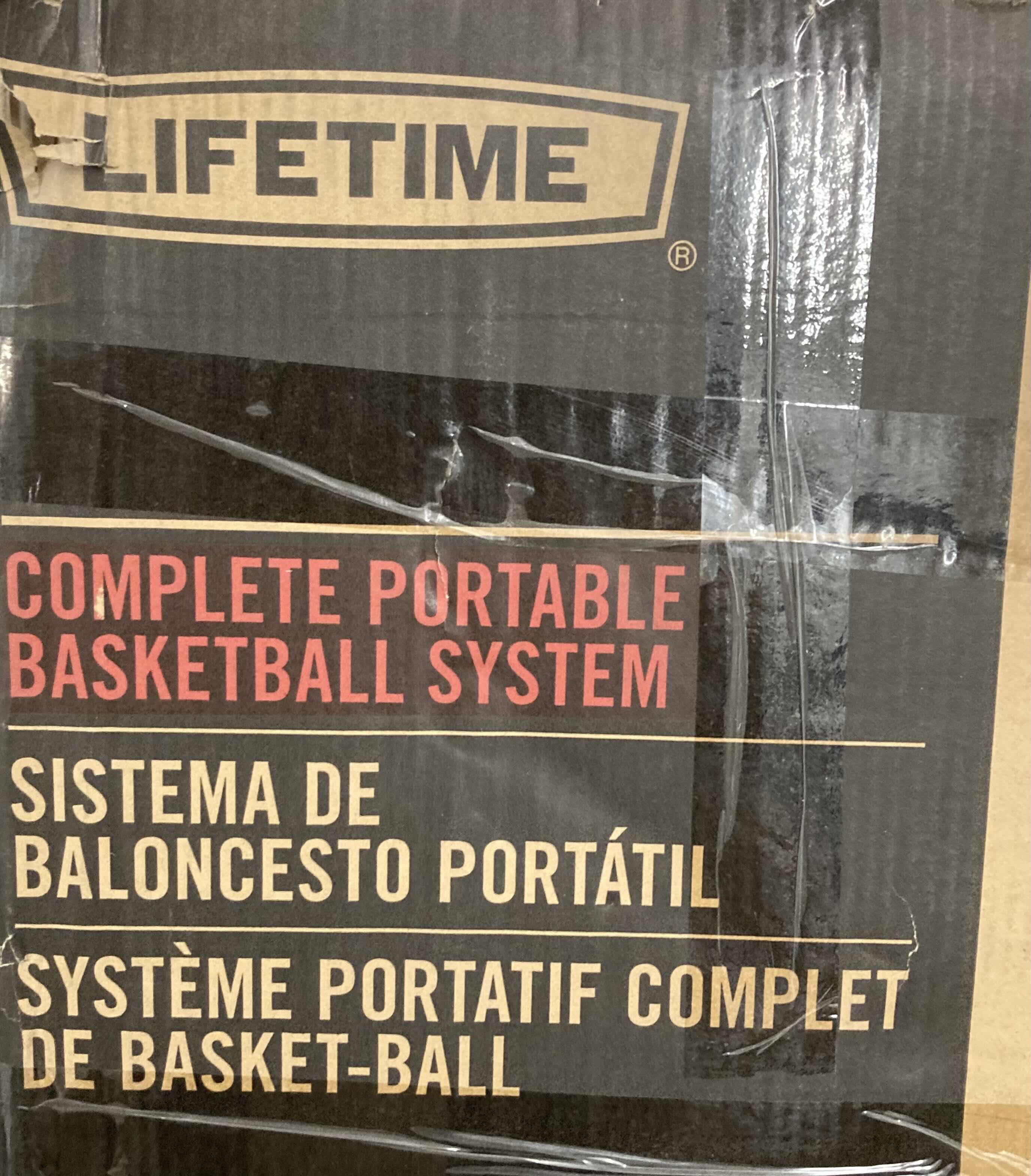 Photo 1 of NEW LIFETIME 44" SHATTERPROOF FUSION 
BACKBOARD COMPLETE PORTABLE
BASKETBALL HOOP SYSTEM MODEL 90114