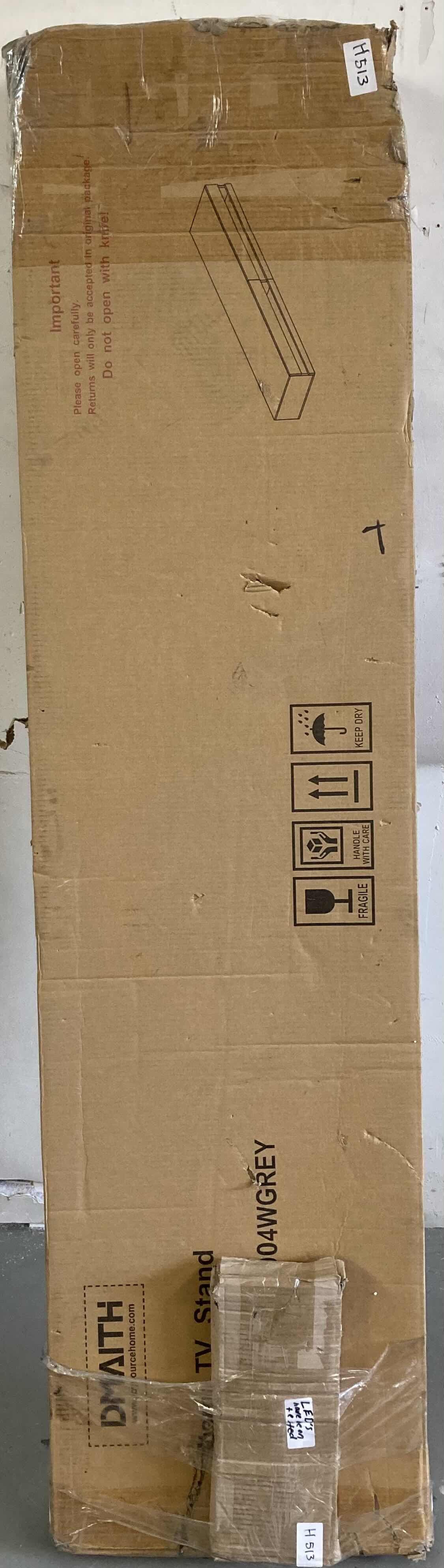 Photo 1 of NEW DMAITH GREY LED MOUNTED MEDIA CENTER TV STAND MODEL SMT-TS004WGREY