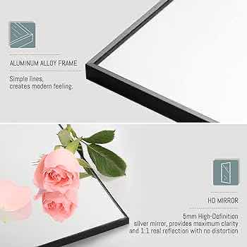 Photo 1 of NEW NEUTYPE FULL LENGTH LARGE LEANING/HANGING/FREE STANDING ALUMINUM FRAMED MIRROR 71” X 32”