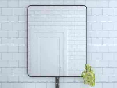 Photo 1 of NEW NIVEAL BLACK SEAMLESS FRAMED BATHROOM VANITY MIRROR MODEL SSM-303630MB 30” X 36”