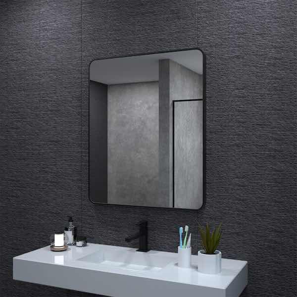 Photo 3 of NEW NIVEAL BLACK SEAMLESS FRAMED BATHROOM VANITY MIRROR MODEL SSM-303630MB 30” X 36”