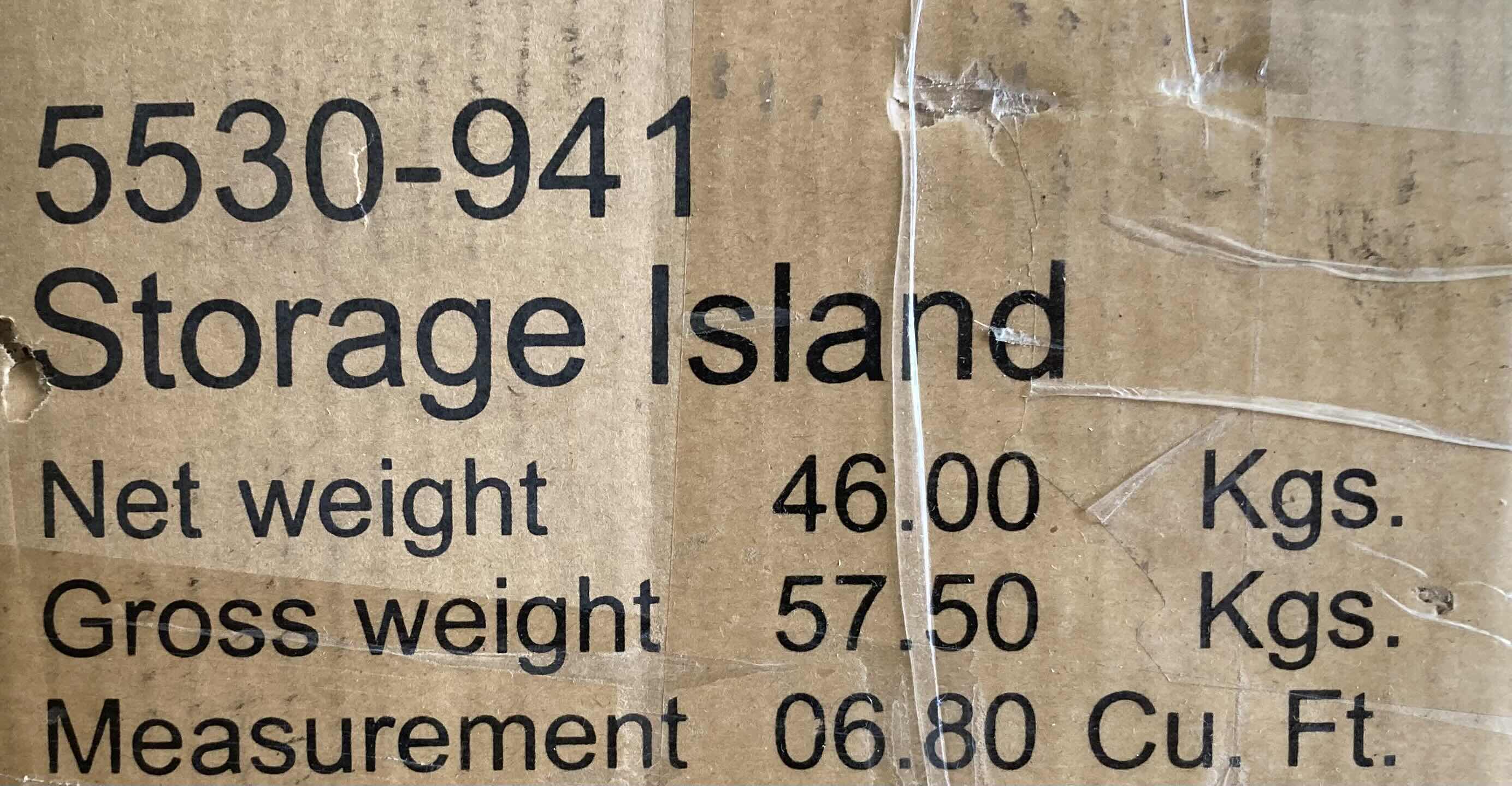 Photo 1 of NEW HOMESTYLES NAPLES COLLECTION WHITE WOOD CASUAL DINING ISLAND STORAGE CHEST/DRESSER/SHELF MODEL 5530-91