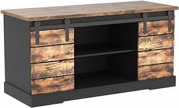 Photo 1 of NEW NS DIRECT FARMHOUSE SLIDING BARN DOOR STORAGE BUFFET STATION SIDEBOARD MODEL HDA05701CO