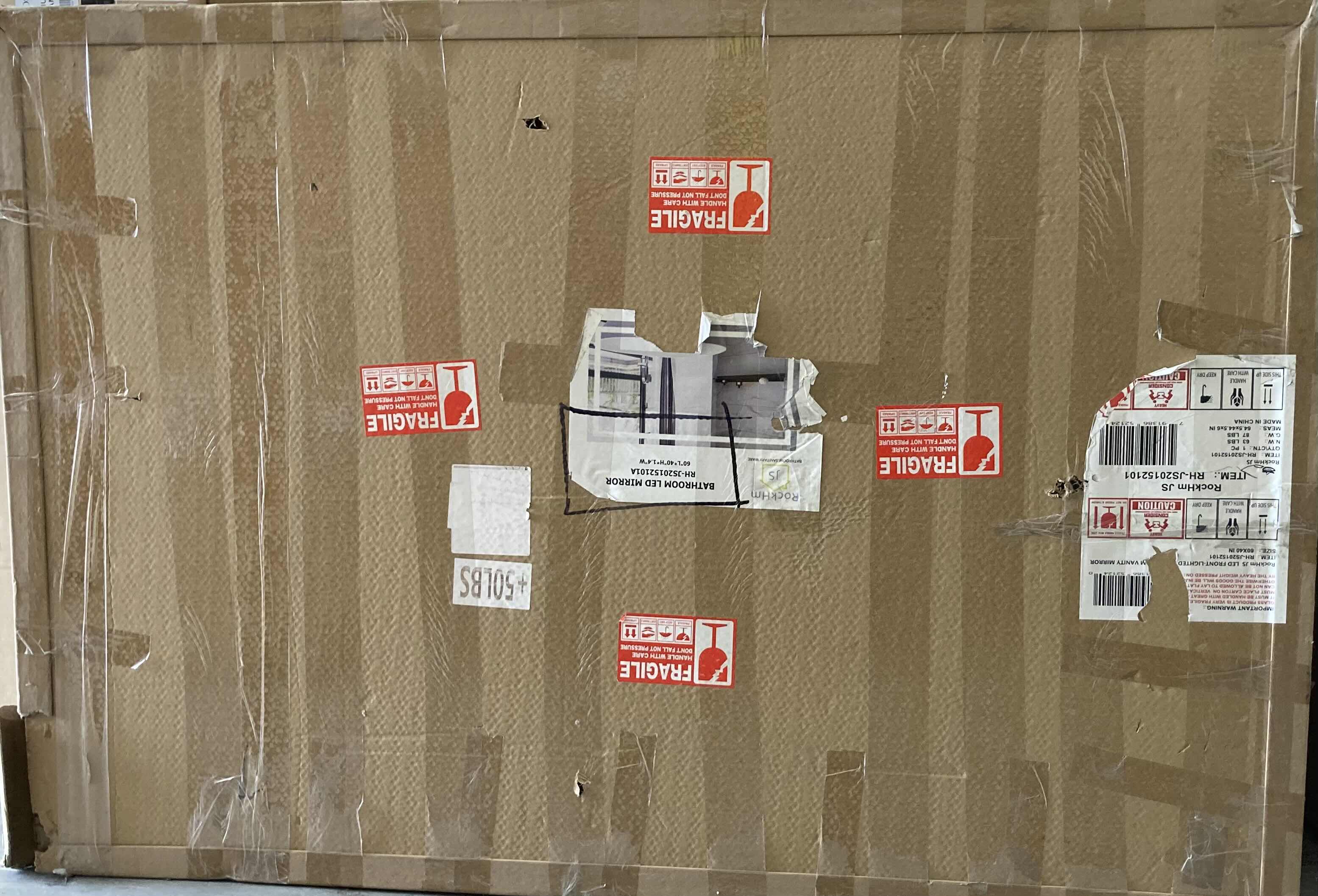 Photo 1 of NEW ROCK HM JS BATHROOM LED MIRROR MODEL RH-JS20152101A 60” X 1.40”  H40”