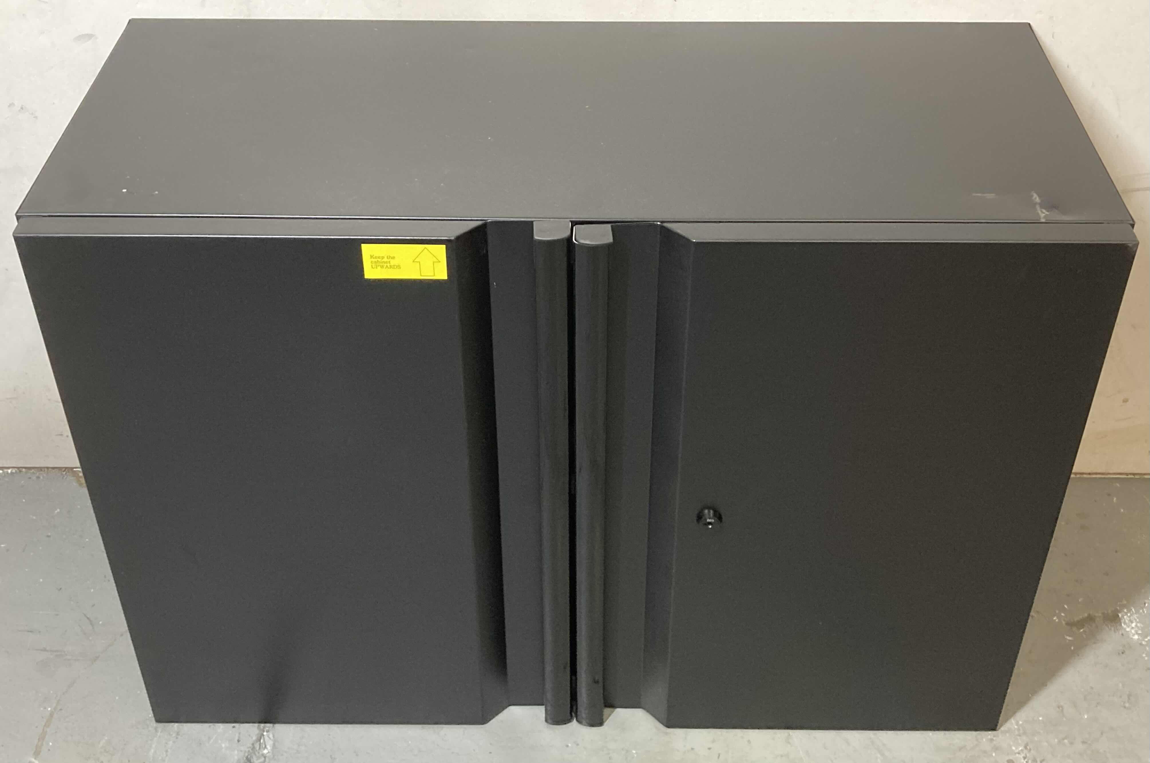 Photo 1 of HUSKY BLACK COATED STEEL 2 DOOR WALL MOUNT GARAGE CABINET 32” X 14” H22”