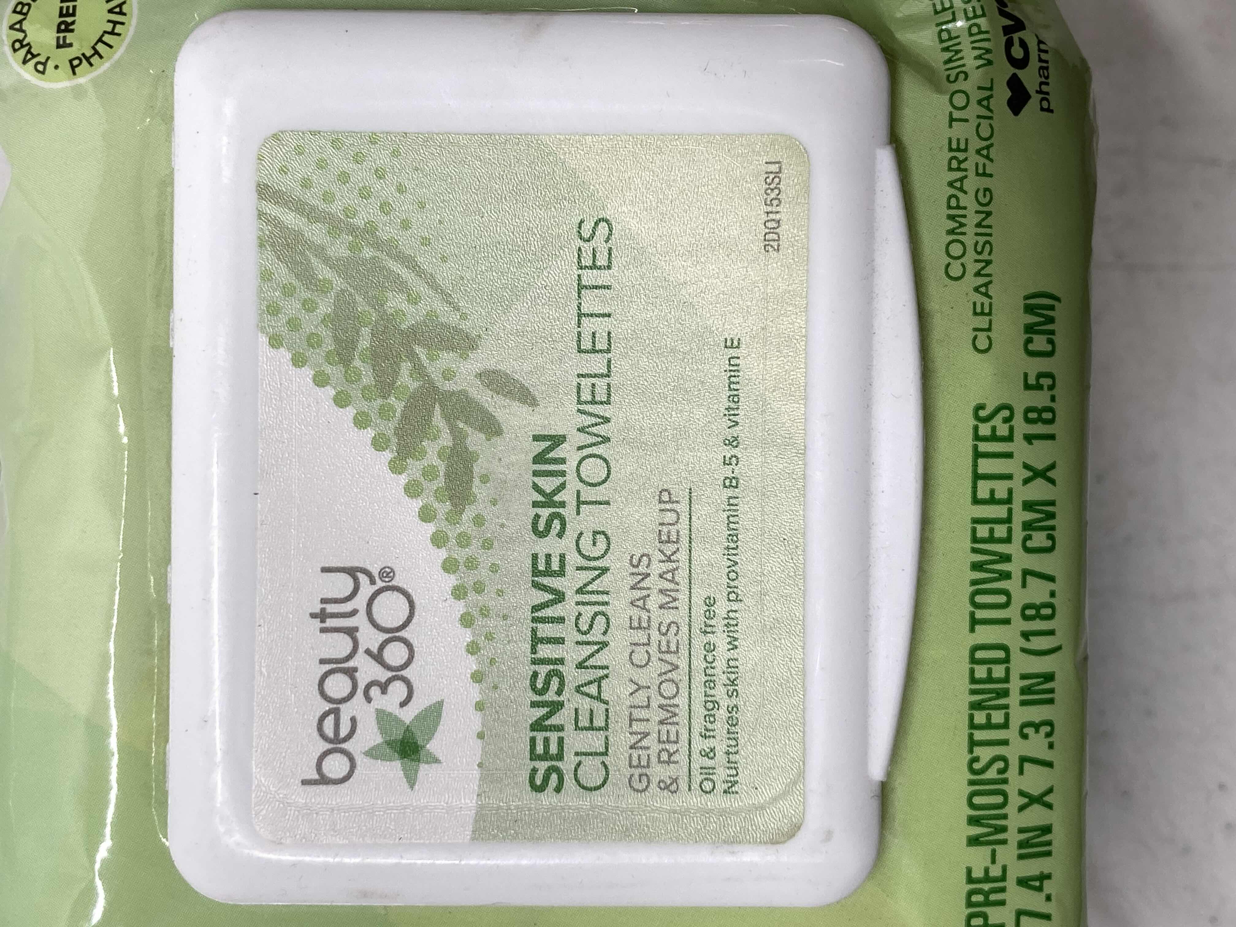 Photo 1 of NEW BEAUTY 360 SENSITIVE SKIN CLEANSING TOWELETTES 50PK (5)