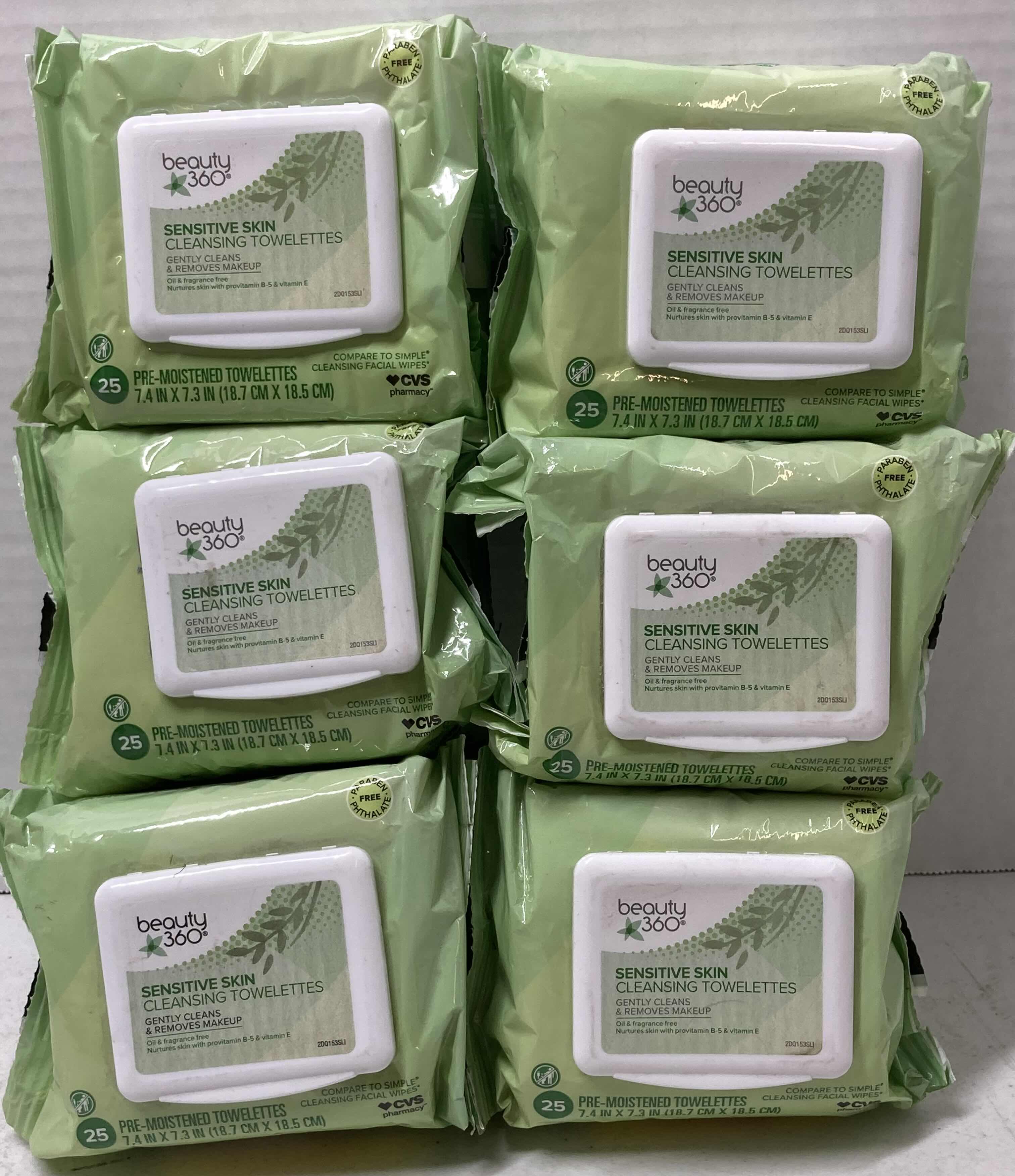 Photo 1 of NEW BEAUTY 360 SENSITIVE SKIN CLEANSING TOWELETTES 50PK (6)