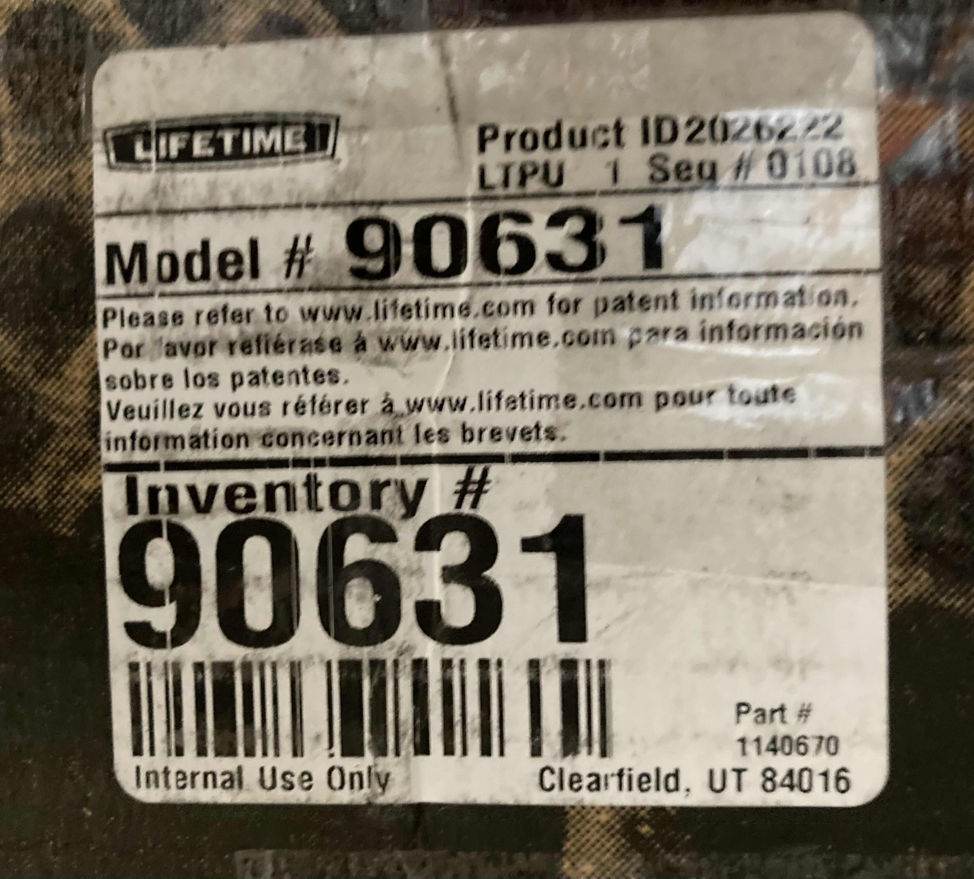 Photo 1 of NEW LIFETIME 54" STEEL FRAME
SHATTERPROOF BACKBOARD COMPLETE
PORTABLE BASKETBALL HOOP SYSTEM MODEL 90631