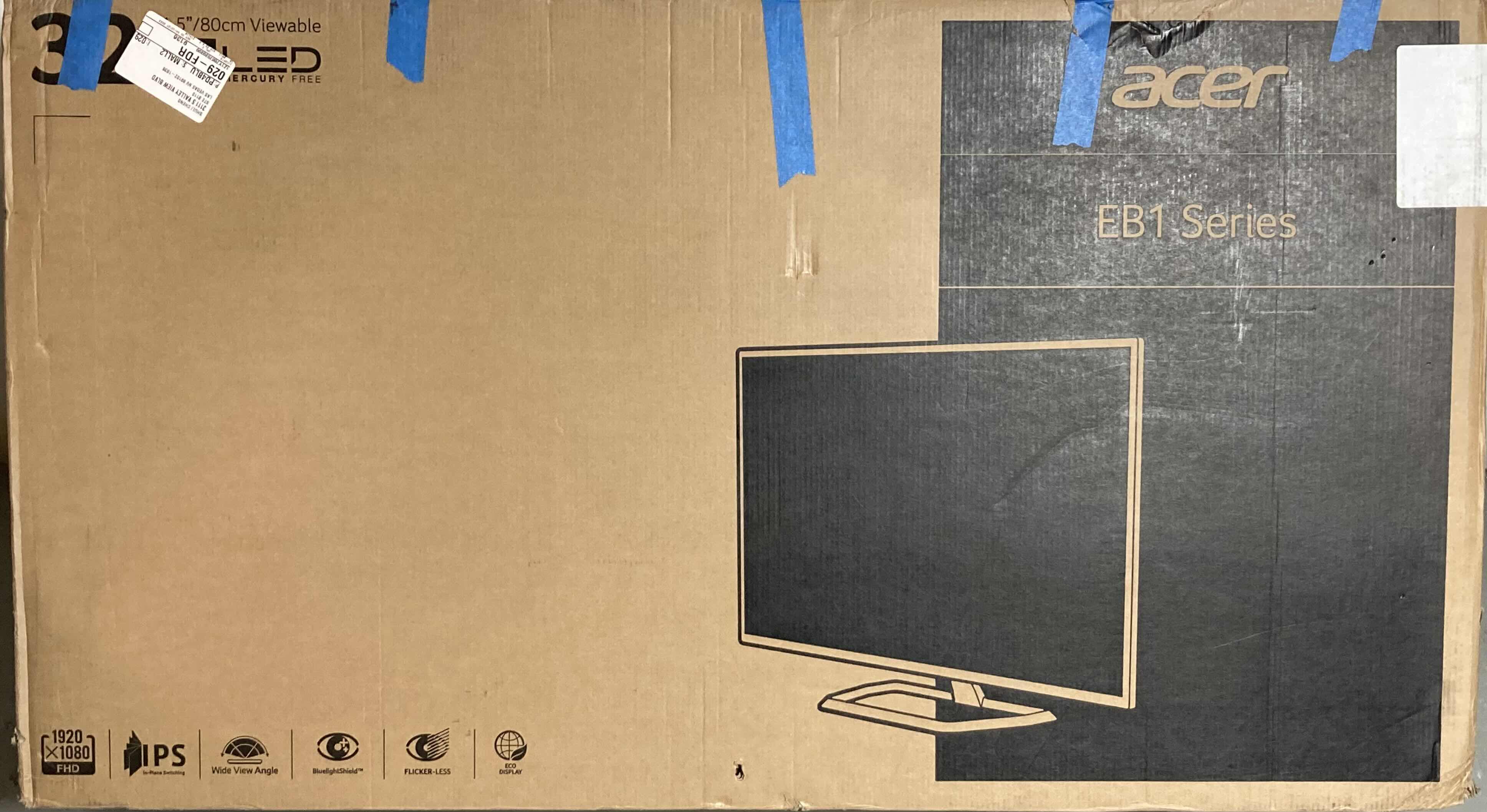 Photo 1 of ACER 32” EB1 SERIES LED MONITOR FHD MODEL EB321HQU