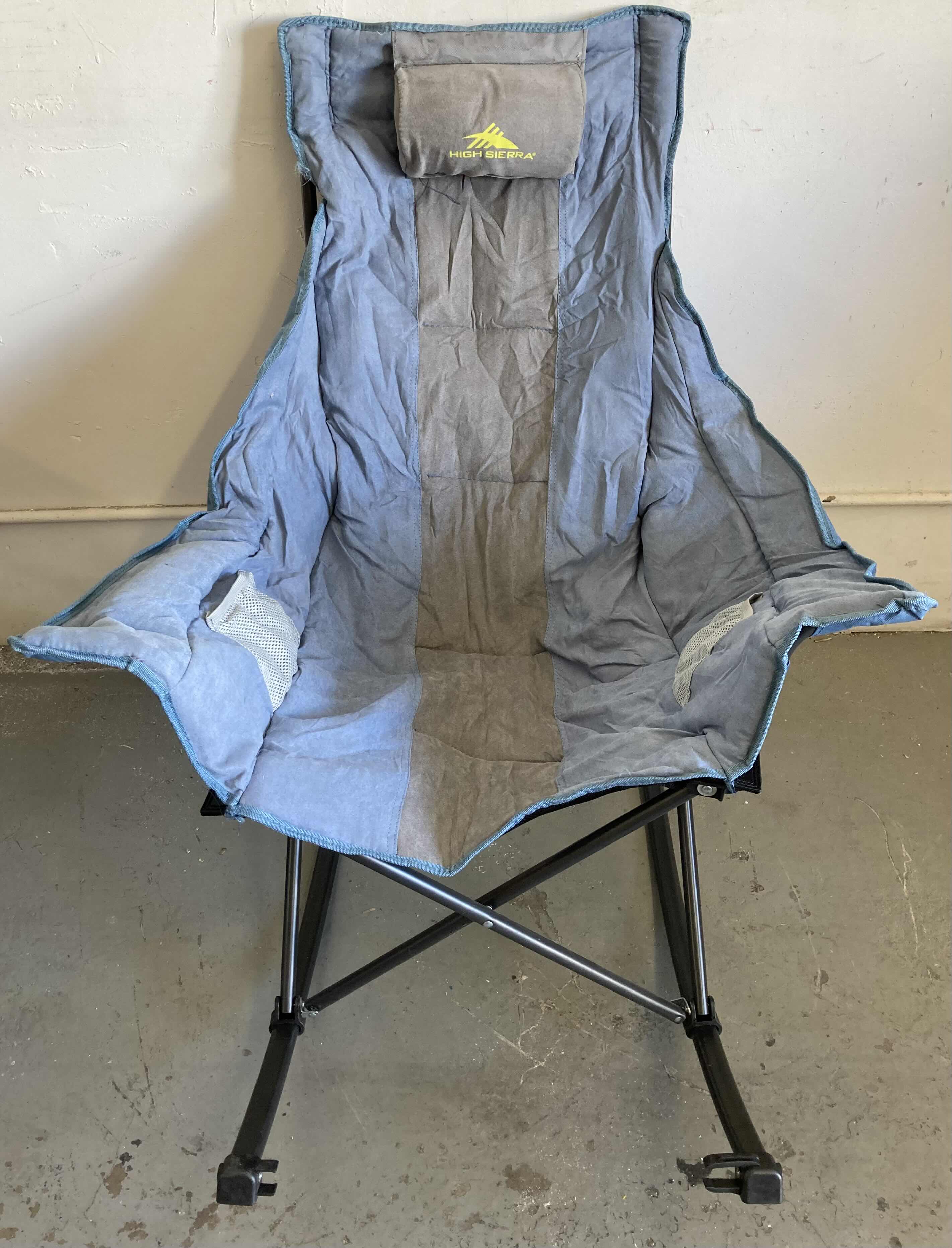 Photo 1 of HIGH SIERRA PLUSH ROCKING CAMPING CHAIR MODEL 670195