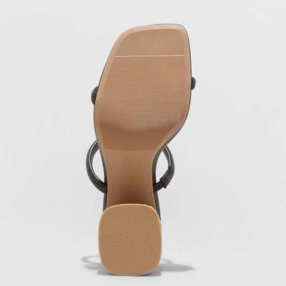 Photo 1 of NEW A NEW DAY MILEY BLACK OPEN TOE HEELS WOMENS SIZE 10