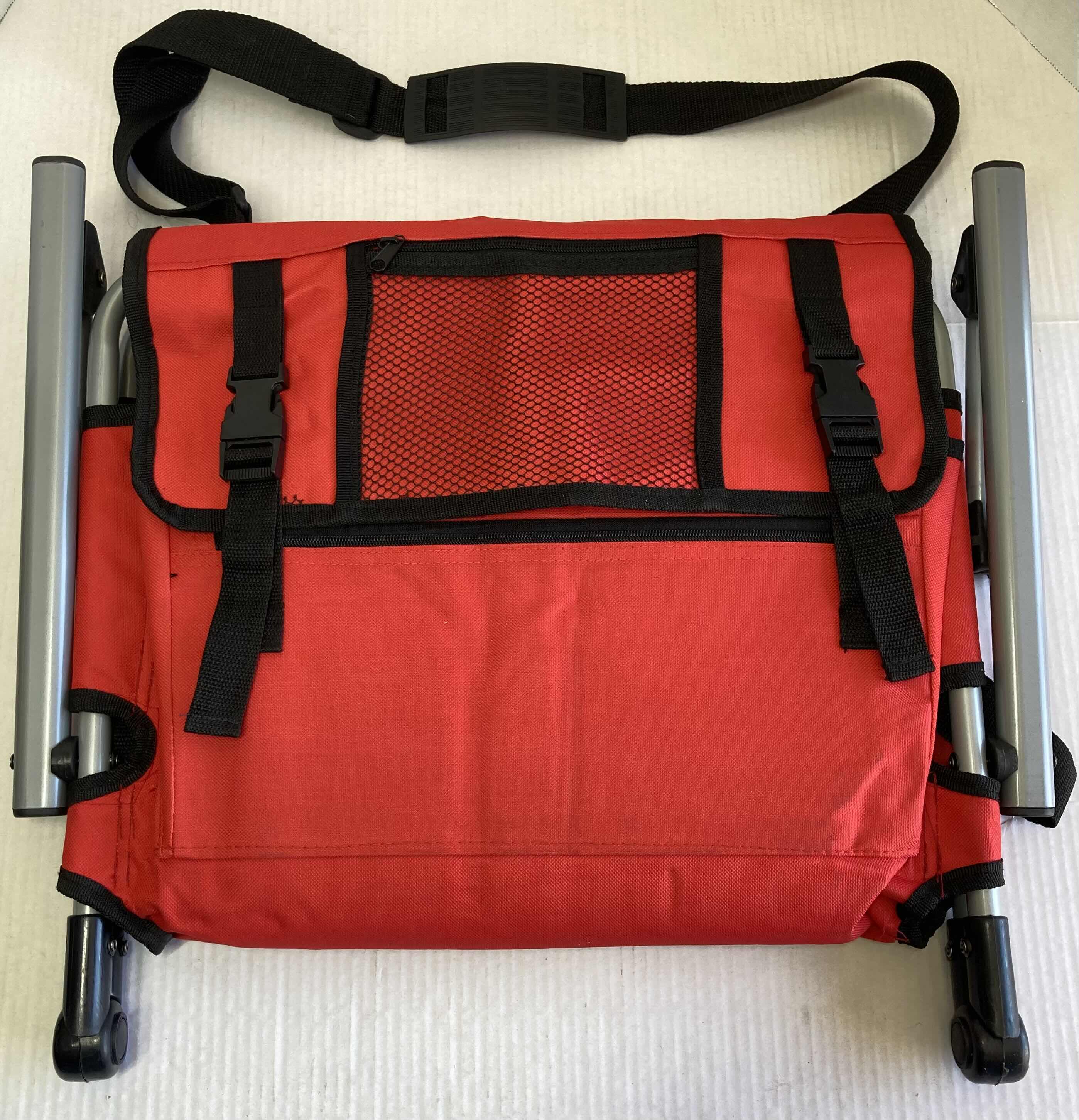 View 4 of NEW STANPORT RED/TAN STADIUM CHAIR 21" X 17.5" H17.5"