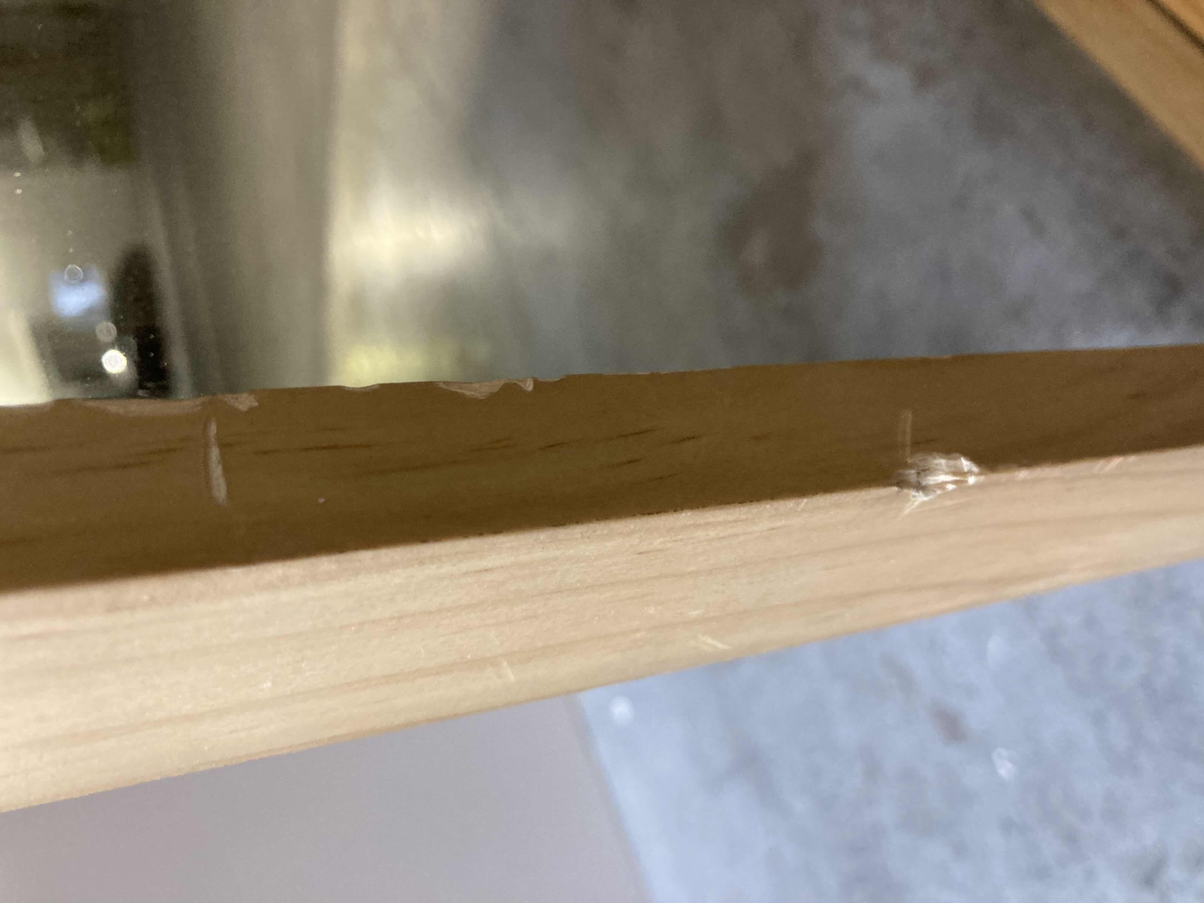 Photo 5 of SAM WEST WALL BEYOND NATURAL WOOD ROUNDED CORNER FRAMED MIRROR 30” X 42”