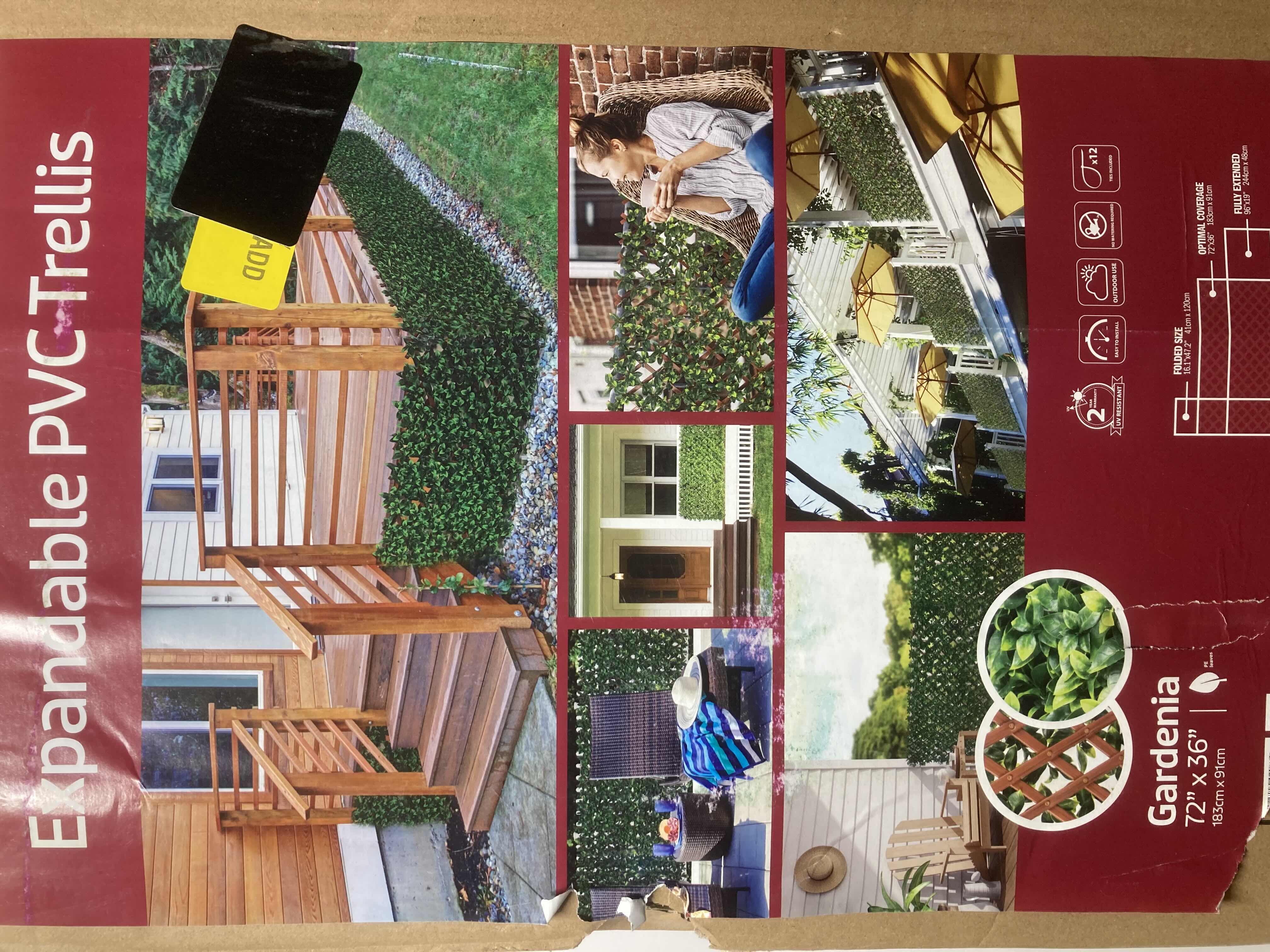 Photo 1 of $73.   NEW NATURE DECOR EXPANDABLE PVC TRELLIS