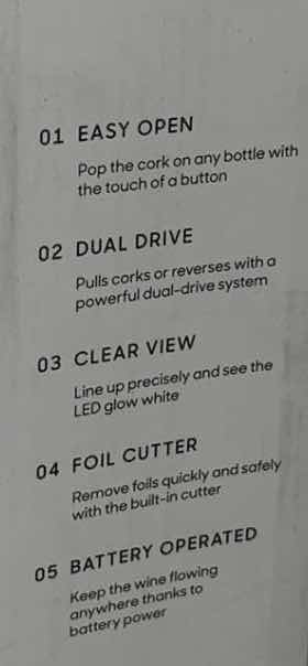 Photo 1 of SHARPER IMAGE AUTOMATIC WINE OPENER