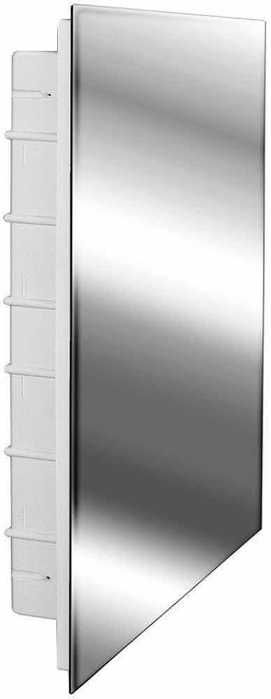 Photo 1 of GLACIER BAY SPACECAB RECTANGULAR FRAMELESS MEDICINE CABINET W POLISHED EDGE MIRROR & 6 SHELVES 16” X 3.5” H26”