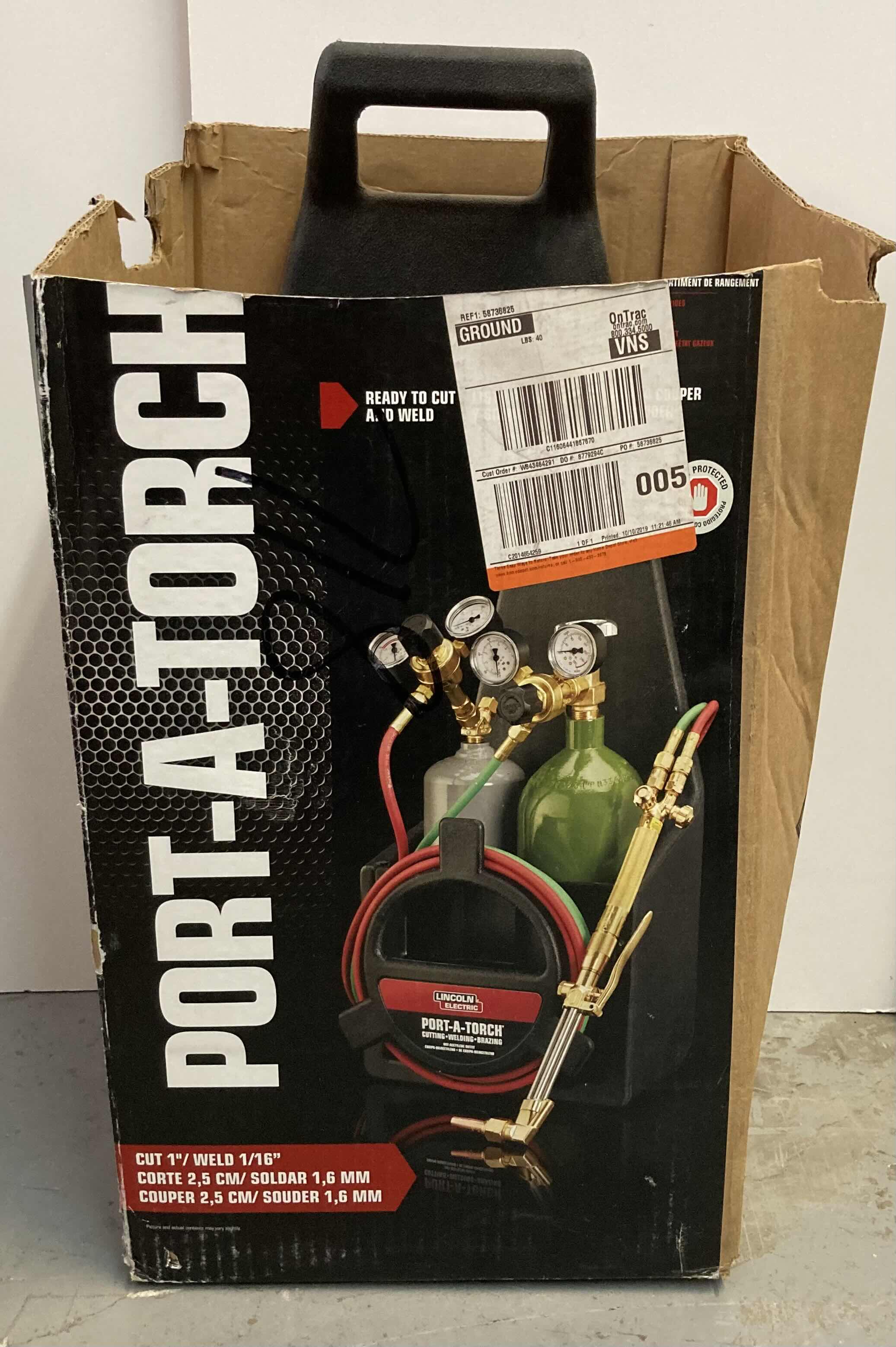 Photo 1 of LINCOLN ELECTRIC PORT-A-TORCH KIT ONLY NO TANKS INCLUDED 13” X 11” H26”