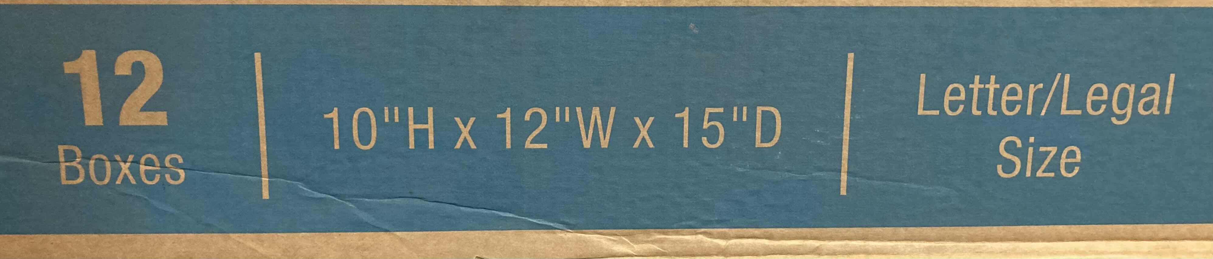 Photo 1 of QUILL STANDARD FILE STORAGE BOXES 12PACK