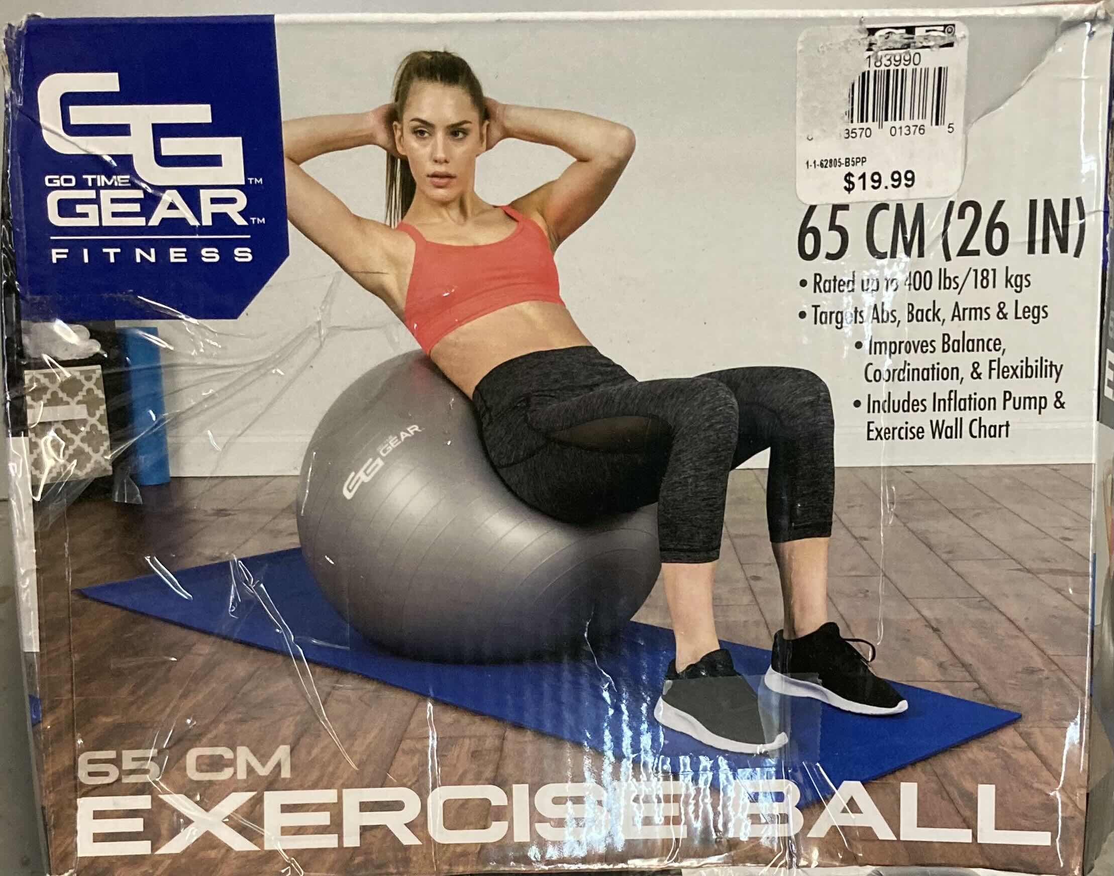 Photo 1 of GO TIME GEAR FITNESS EXERCISE BALL 26”