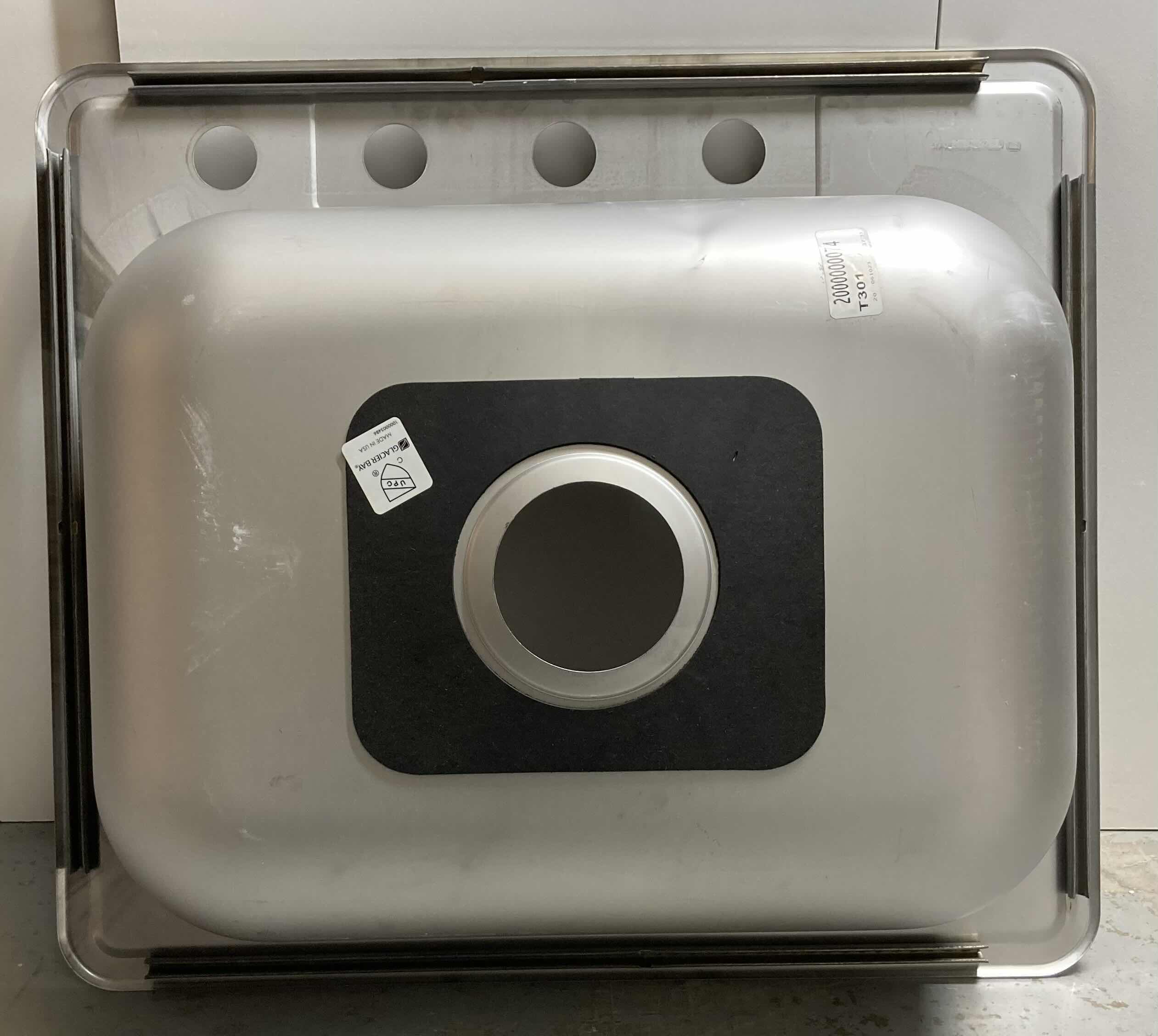 Photo 1 of GLACIER BAY 25” STAINLESS STEEL 20G DROP IN SINGLE BOWL KITCHEN SINK MODEL HDSB252284