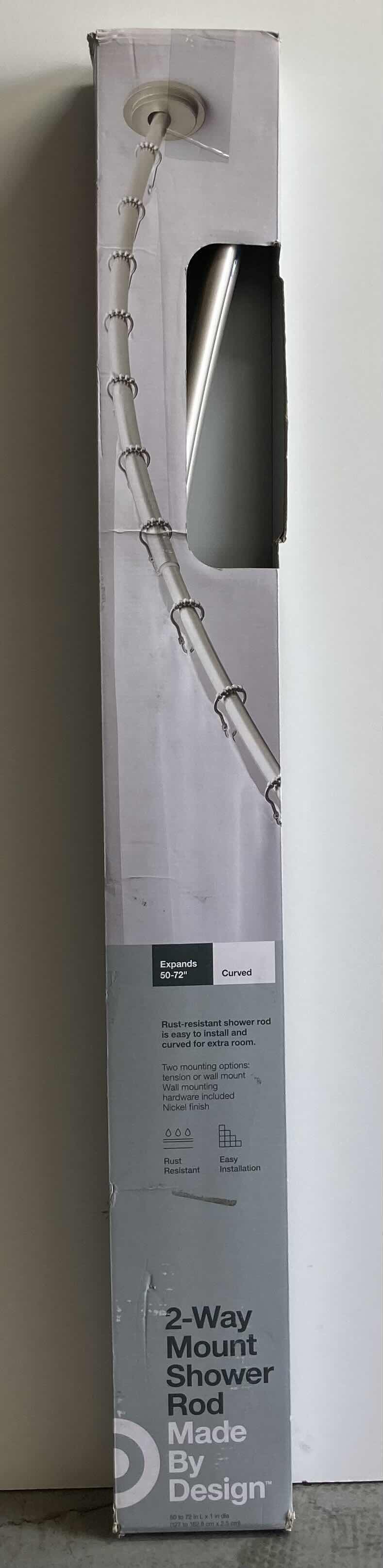 Photo 1 of MADE BY DESIGN DUEL CURVED SHOWER ROD MOUNT 50 - 72”