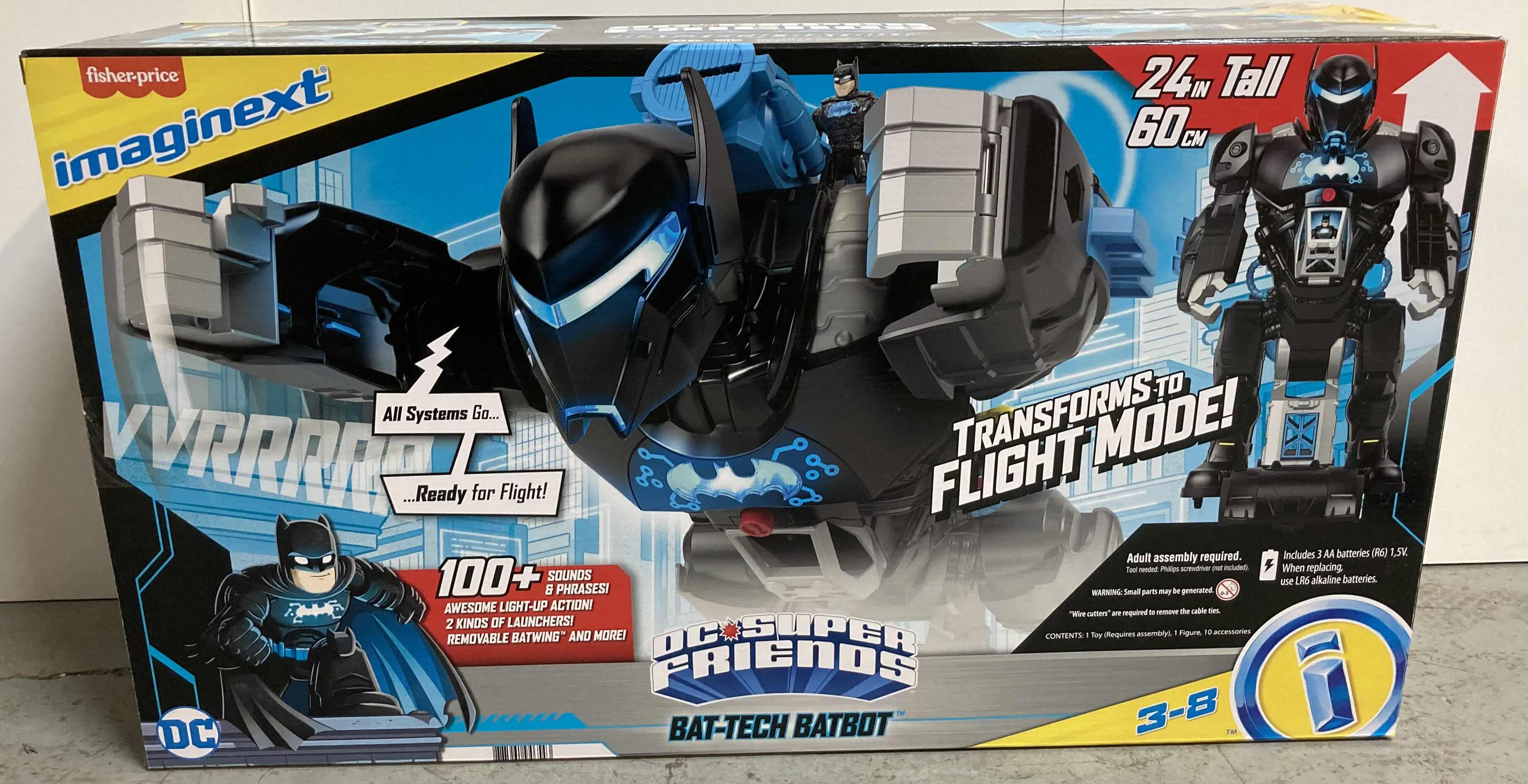 Photo 1 of FISHERPRICE DC SUPER FRIENDS BATBOT PLAY SET LIGHTS & SOUND 
