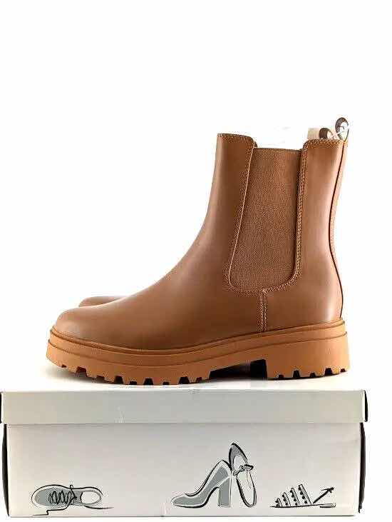 Photo 1 of A NEW DAY BELLE MEMORY FOAM LIGHT BROWN BOOTS WOMEN’S SIZE 11