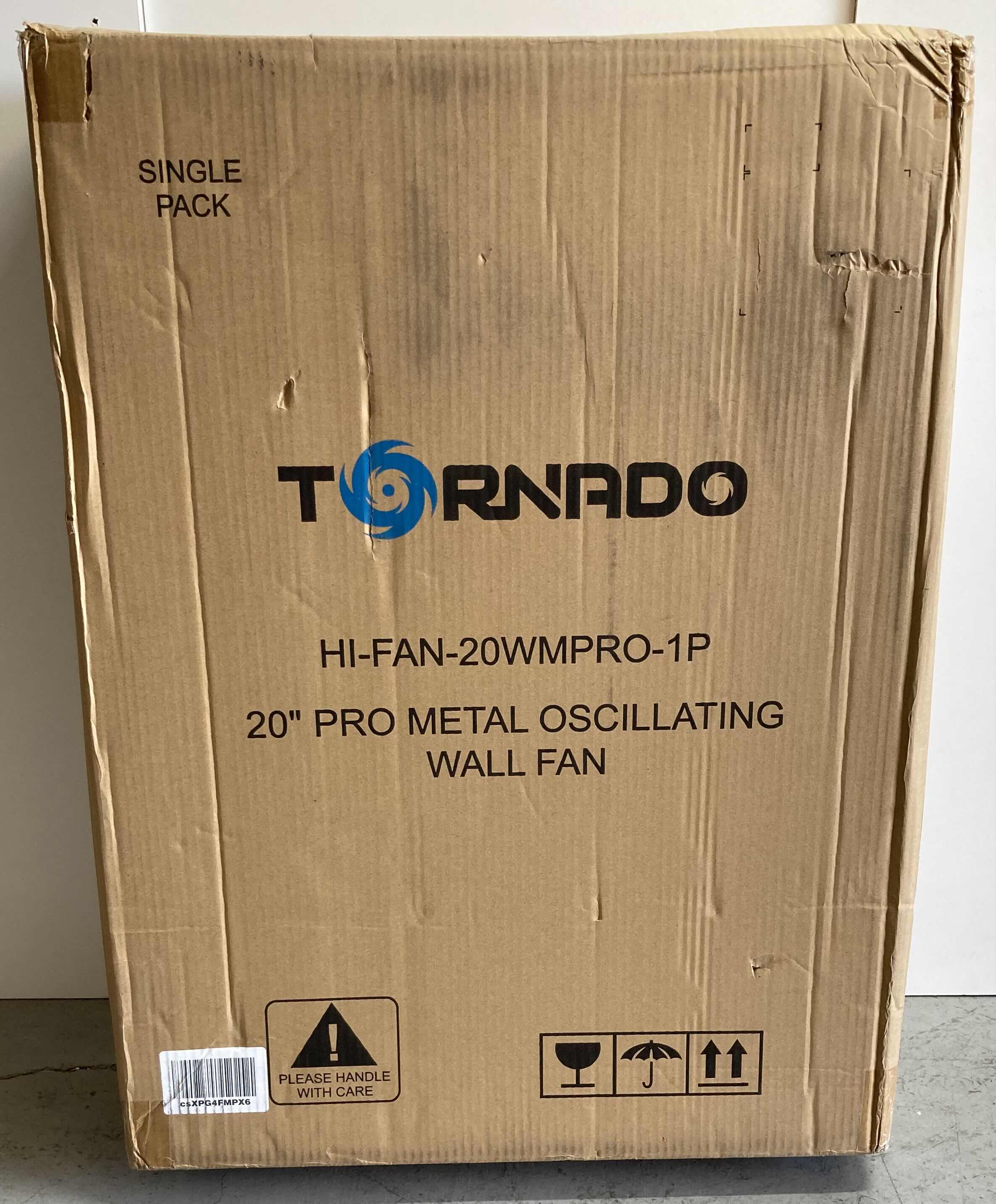 Photo 3 of TORNADO PRO OSCILLATING 3 SPEED WALL MOUNT FAN MODEL Hi-FAN-20WMPRO-1P 20”