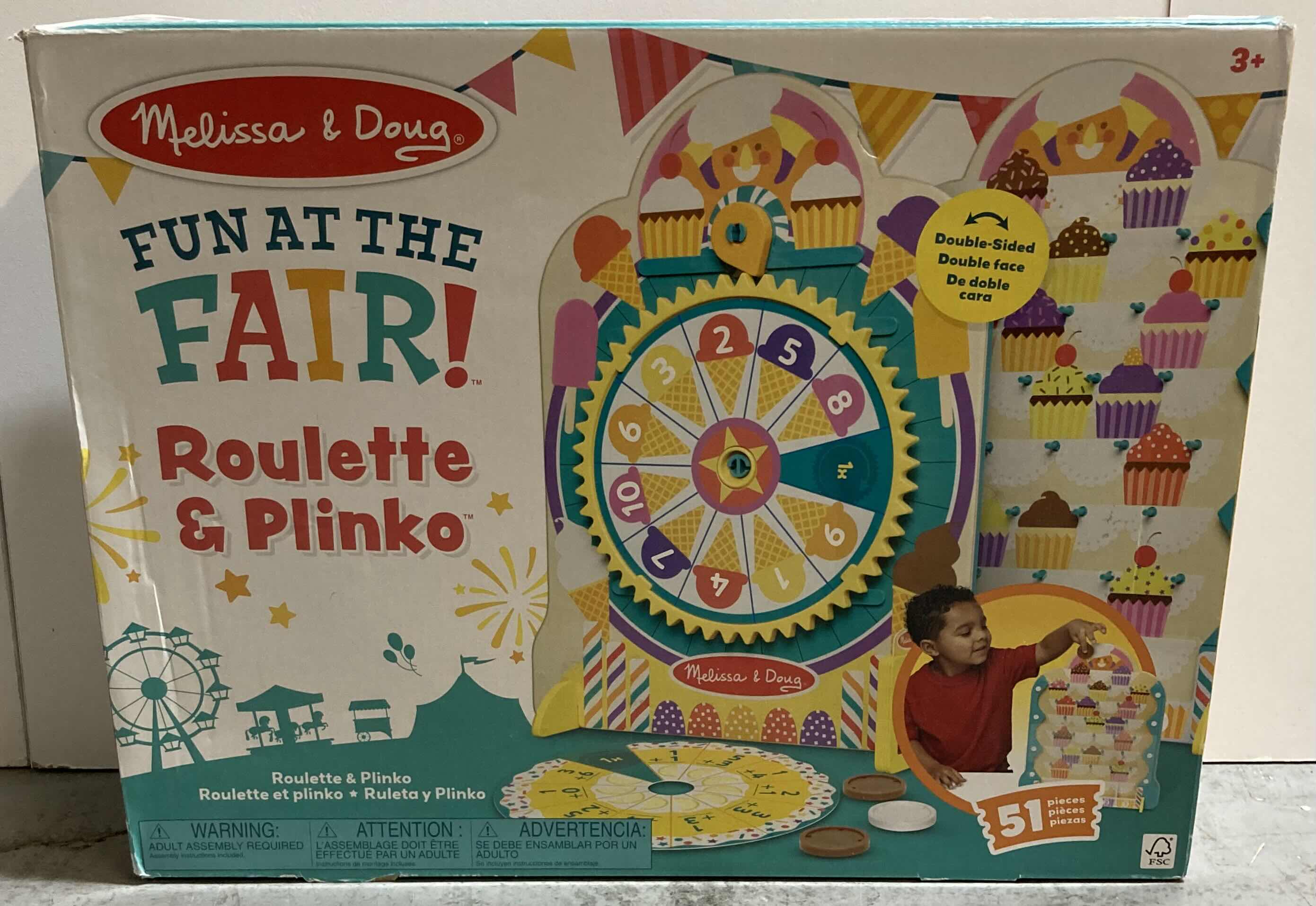 Photo 1 of MELISSA & DOUG FUN AT THE FAIR ROULETTE & PLINKO