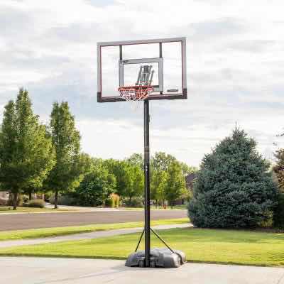 Photo 1 of LIFETIME 50" SHATTERPROOF FUSION BACKBOARD COMPLETE PORTABLE BASKETBALL HOOP SYSTEM MODEL 90678