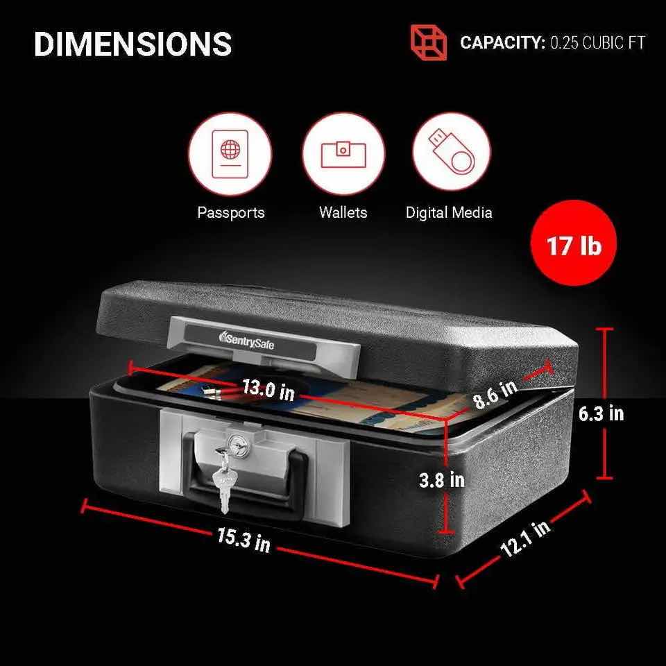Photo 1 of SENTRYSAFE FIRE RESISTANT LOCK KEY SAFE BOX MODEL P64362