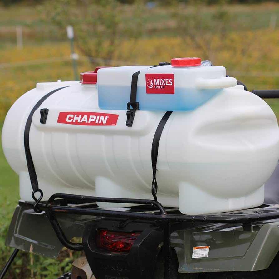 Photo 2 of CHAPIN PEST/WEED CONTROL WATERING ATV/UTV 15G SPOT SPRAYER W WATER TANK & MIXER TANK 97361 14.5” X 16.5”
