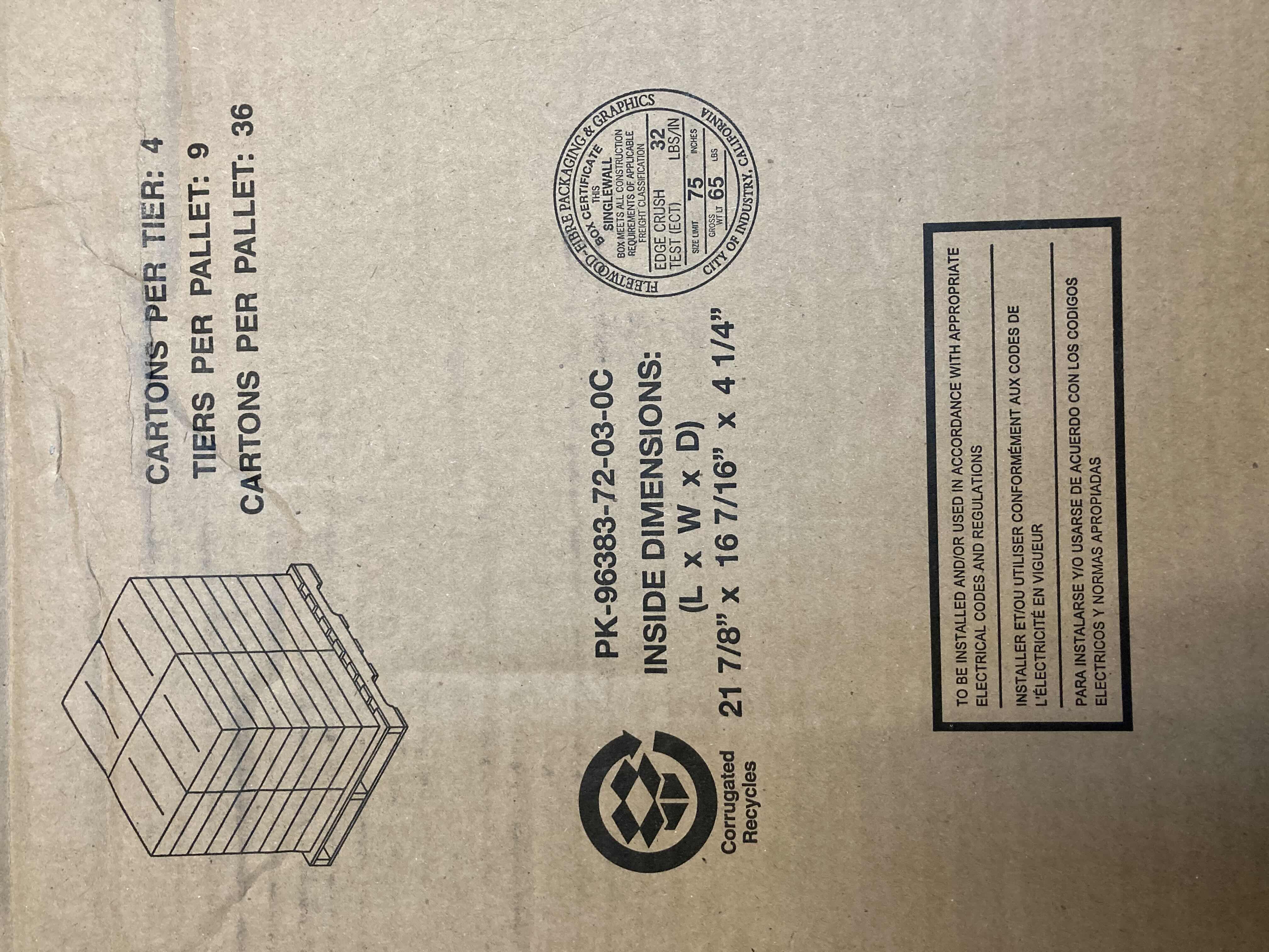 Photo 1 of LEVITON SMC-SERIES STRUCTURED MEDIA ENCLOSED ONLY ELECTRICAL BOX MODEL 47605-21E