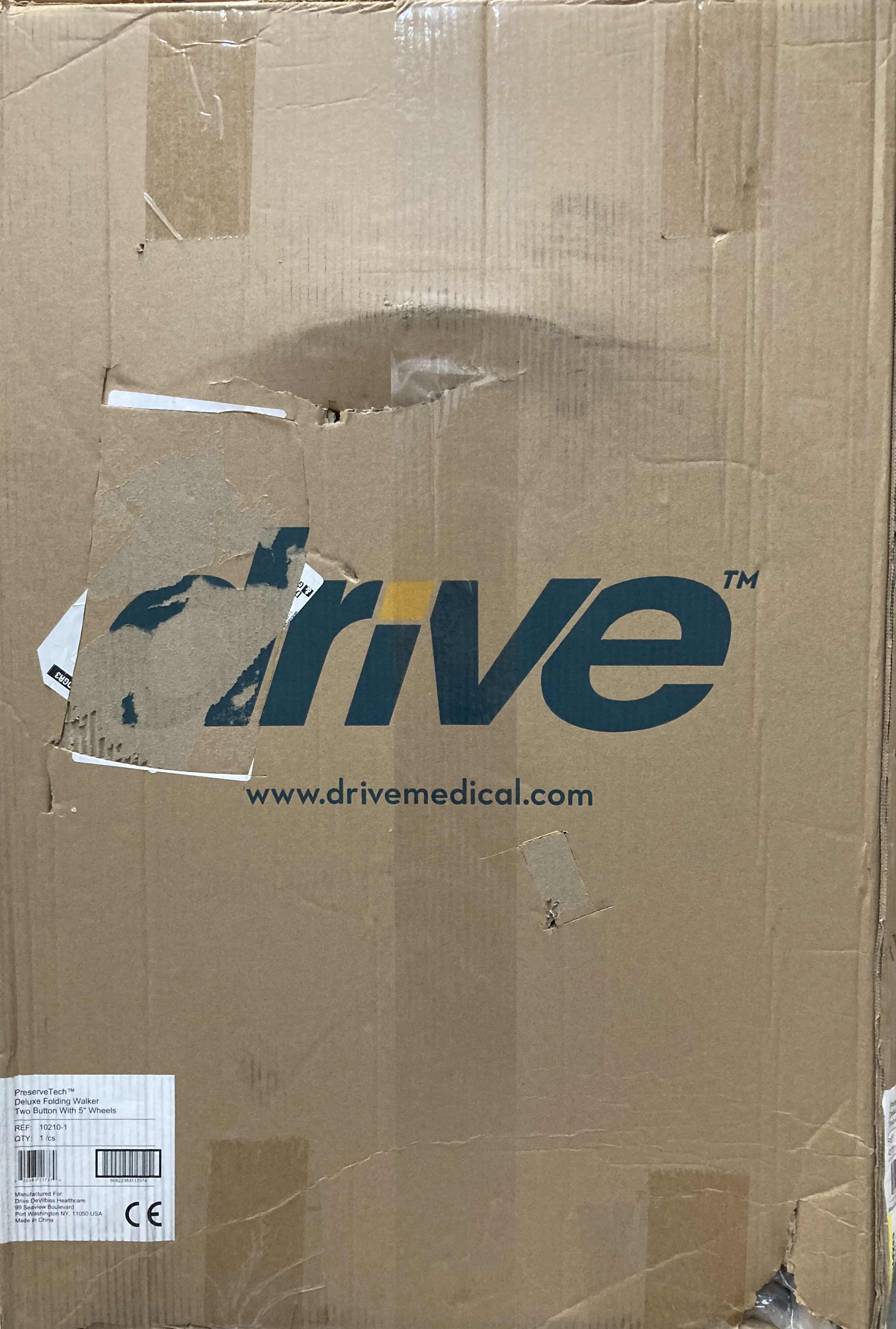 Photo 1 of DRIVE MEDICAL PRESERVE TECH DELUXE TWO BOTTON FOLDING WALKER 5” WHEELS