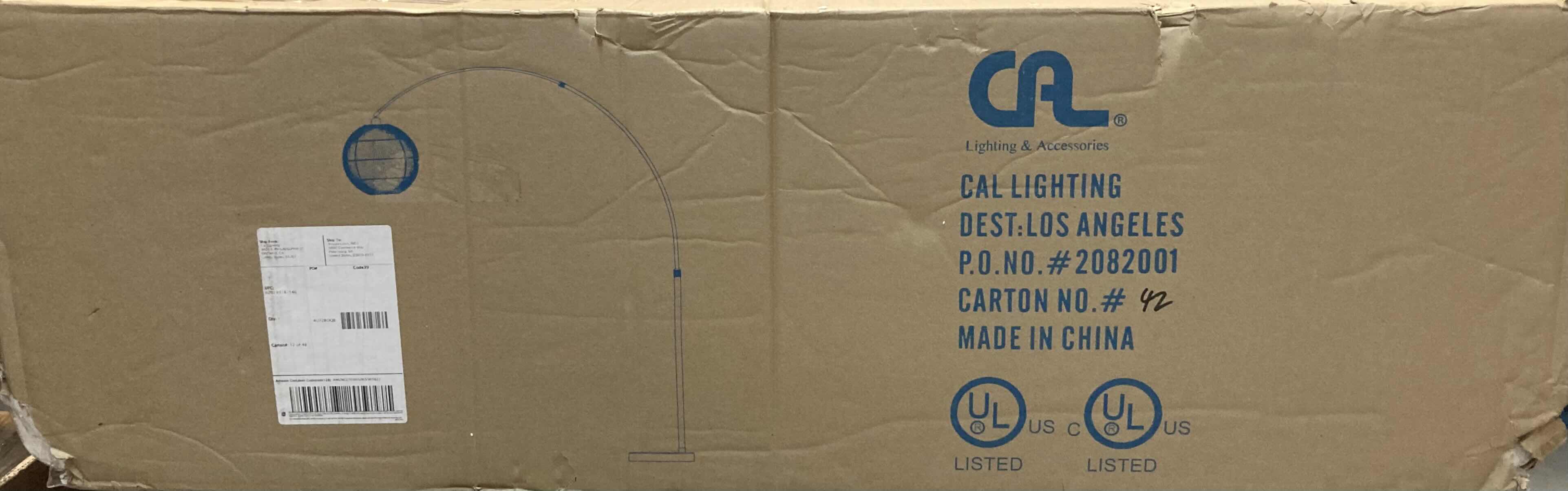 Photo 1 of CAL LIGHTING LAKESIDE 78” ARC FLOOR LAMP MODEL BO-2982FL