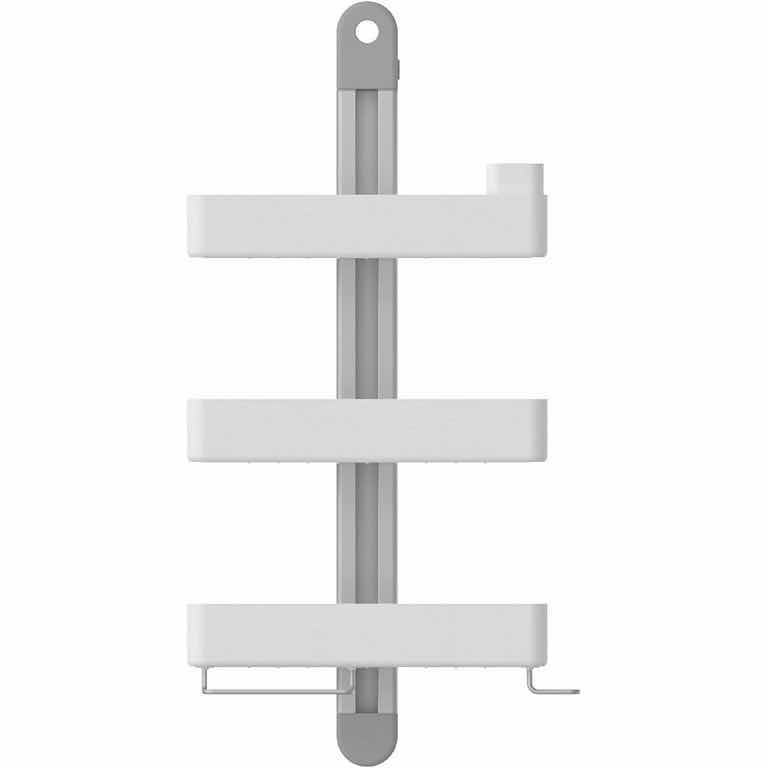 Photo 1 of SHARPER IMAGE SPA STUDIO HOOK MODULAR HANGING 3 TIER WHITE SHOWER CADDY