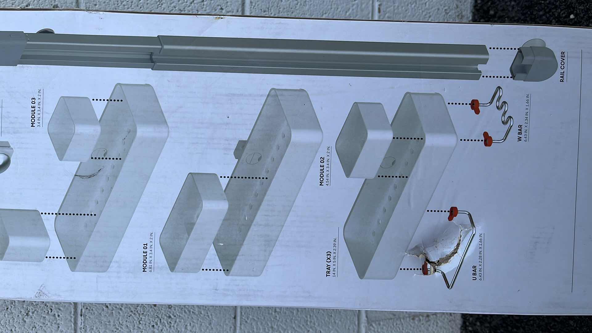 Photo 1 of SHARPER IMAGE SPA STUDIO HOOK MODULAR HANGING 3 TIER WHITE SHOWER CADDY