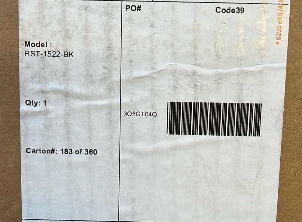 Photo 7 of GET BLACK PLASTIC NON SKID ROOM SERVICE TRAY MODEL RST-1522-BK 20" X 15"