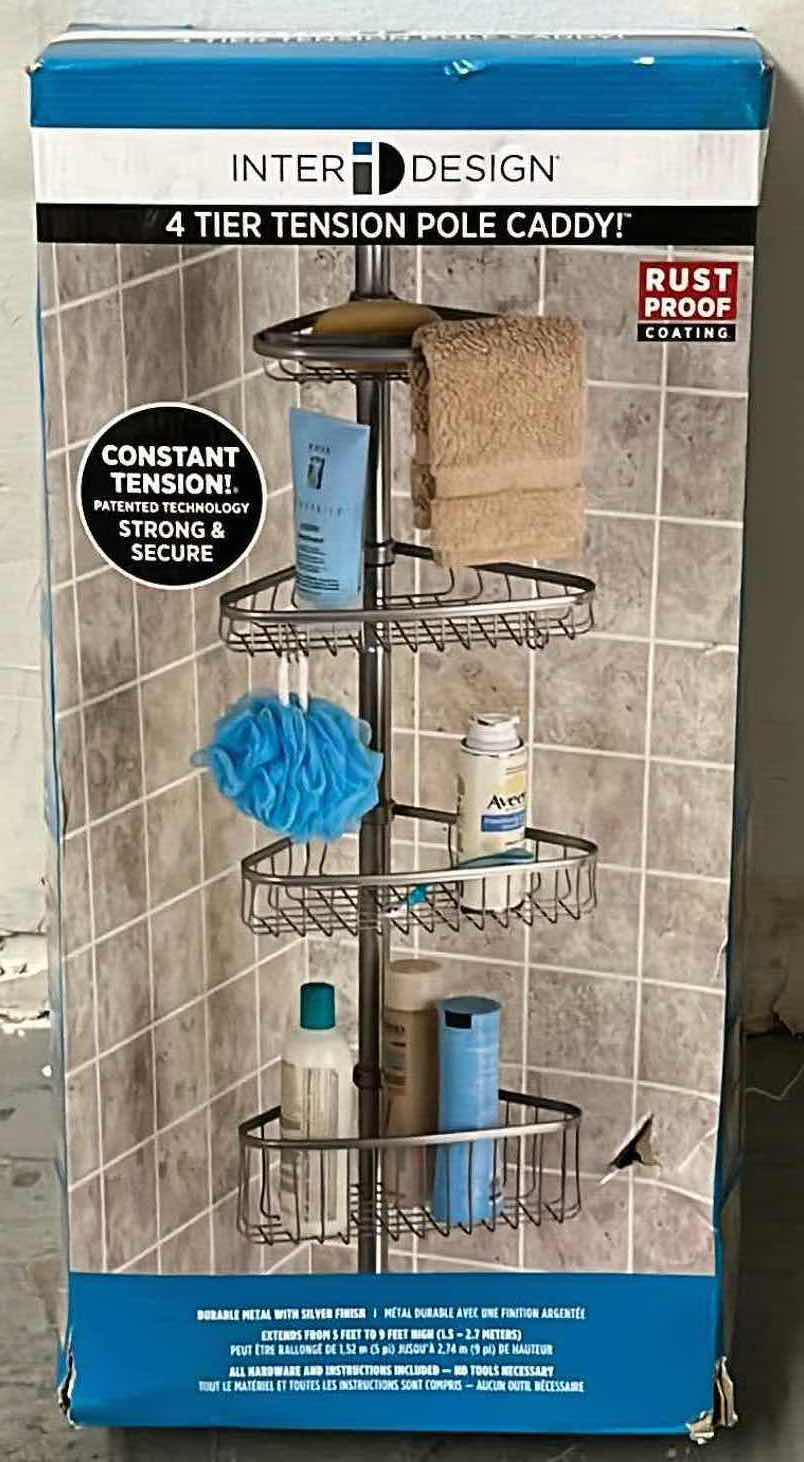 Photo 1 of INTER DESIGN 4 TIER TENSION POLE SHOWER CADDY
