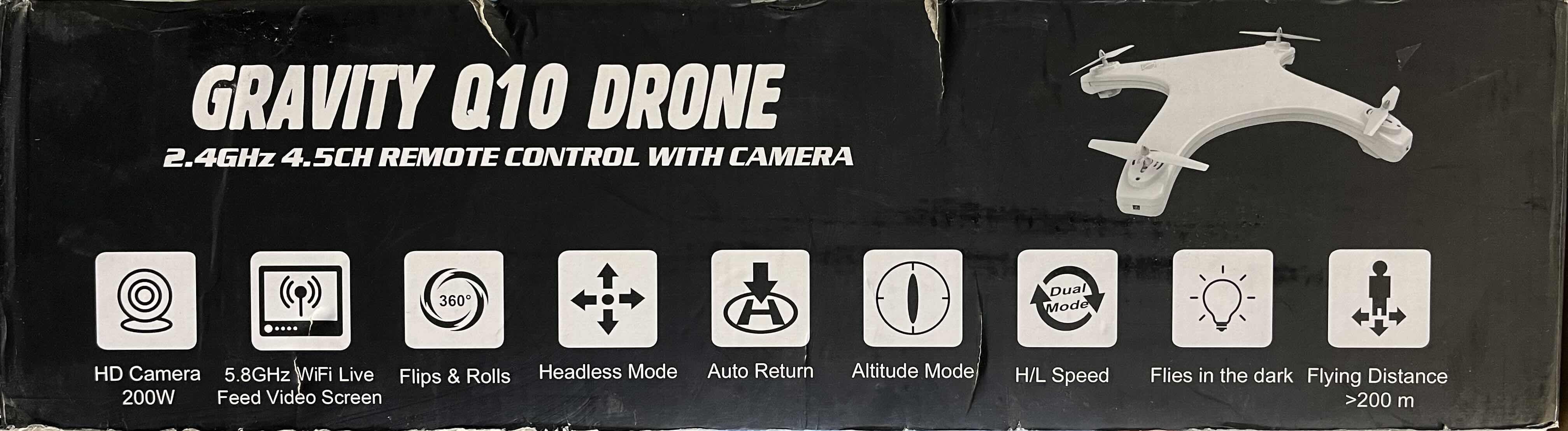 Photo 1 of GRAVITY Q10 LIVE FEED VIDEO HD CAMERA 200W 2.46GHz 4.5 CHANNEL DRONE