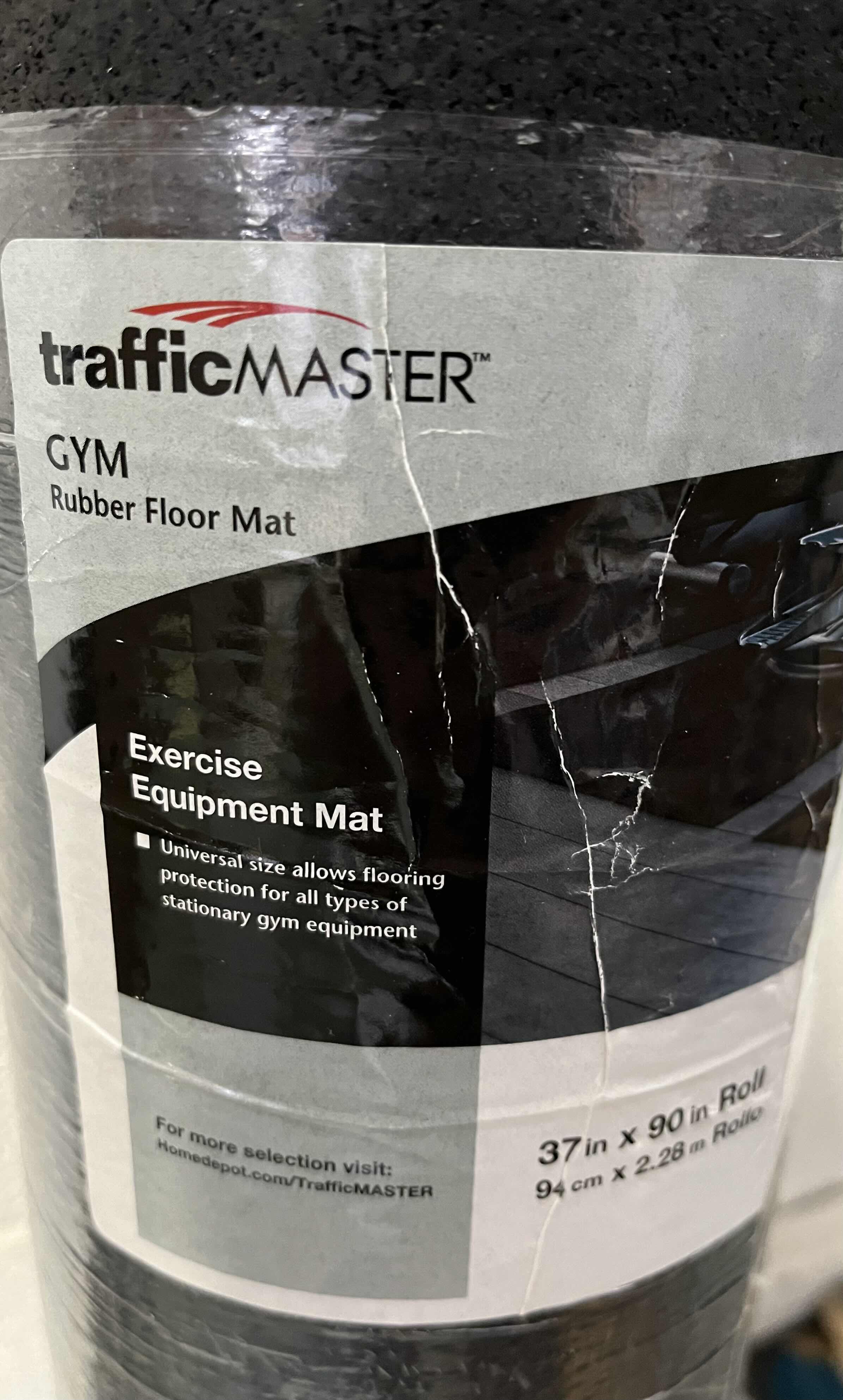 Photo 1 of TRAFFIC MASTER GYM RUBBER FLOOR MAT 37” X 90” 1005 874 619